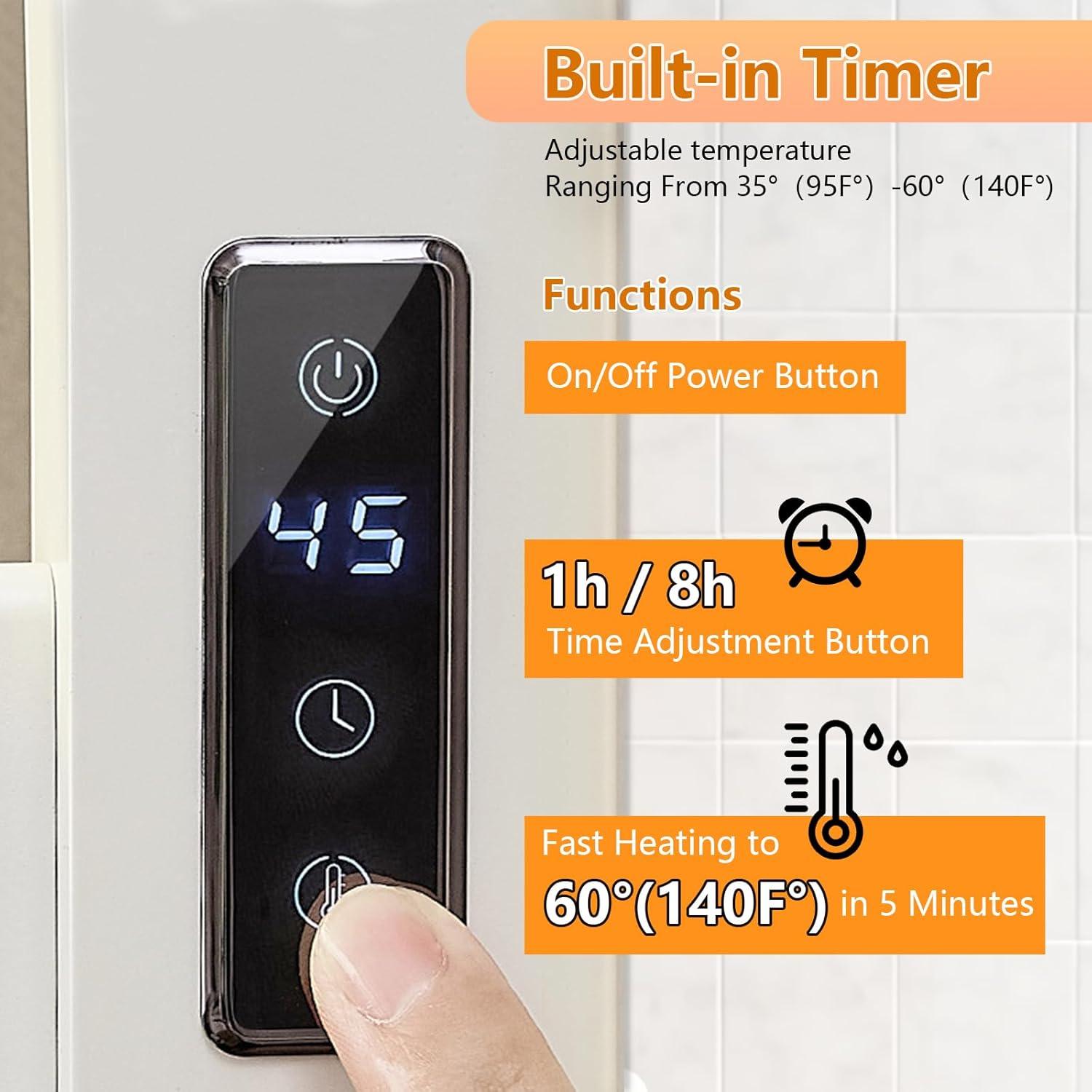 Soporte para Toallas Calentador Verida M27 180W 7 Varillas