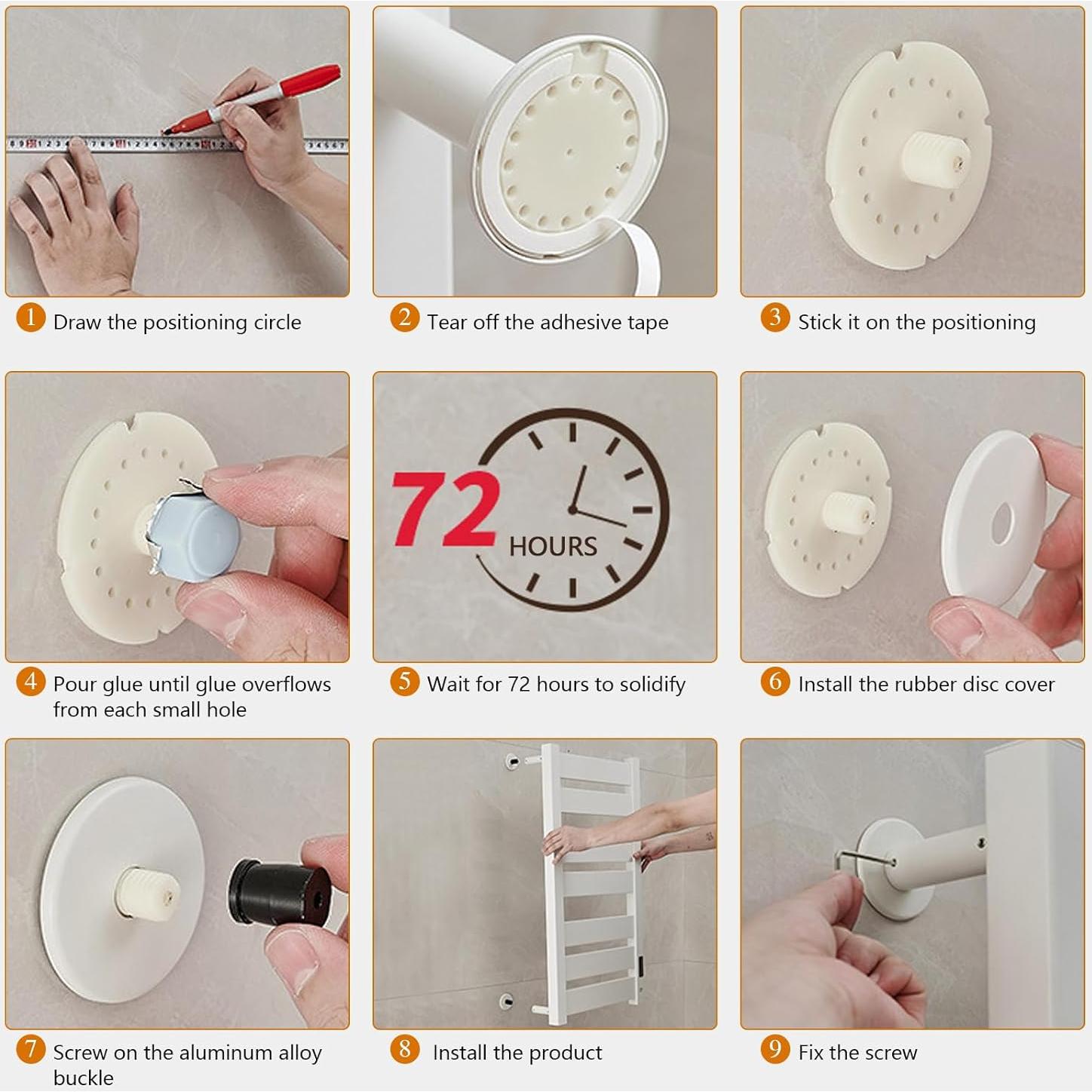 Soporte para Toallas Calentador Verida M27 180W 7 Varillas