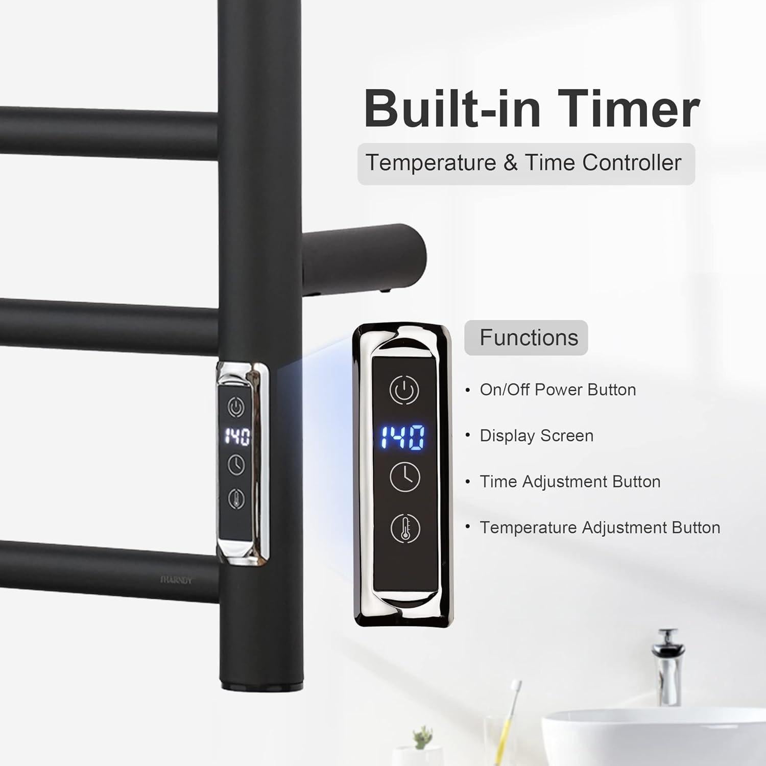 Calentador de Toallas Eléctrico SHARNDY NFJ-701 6 Barras 67.9x52cm