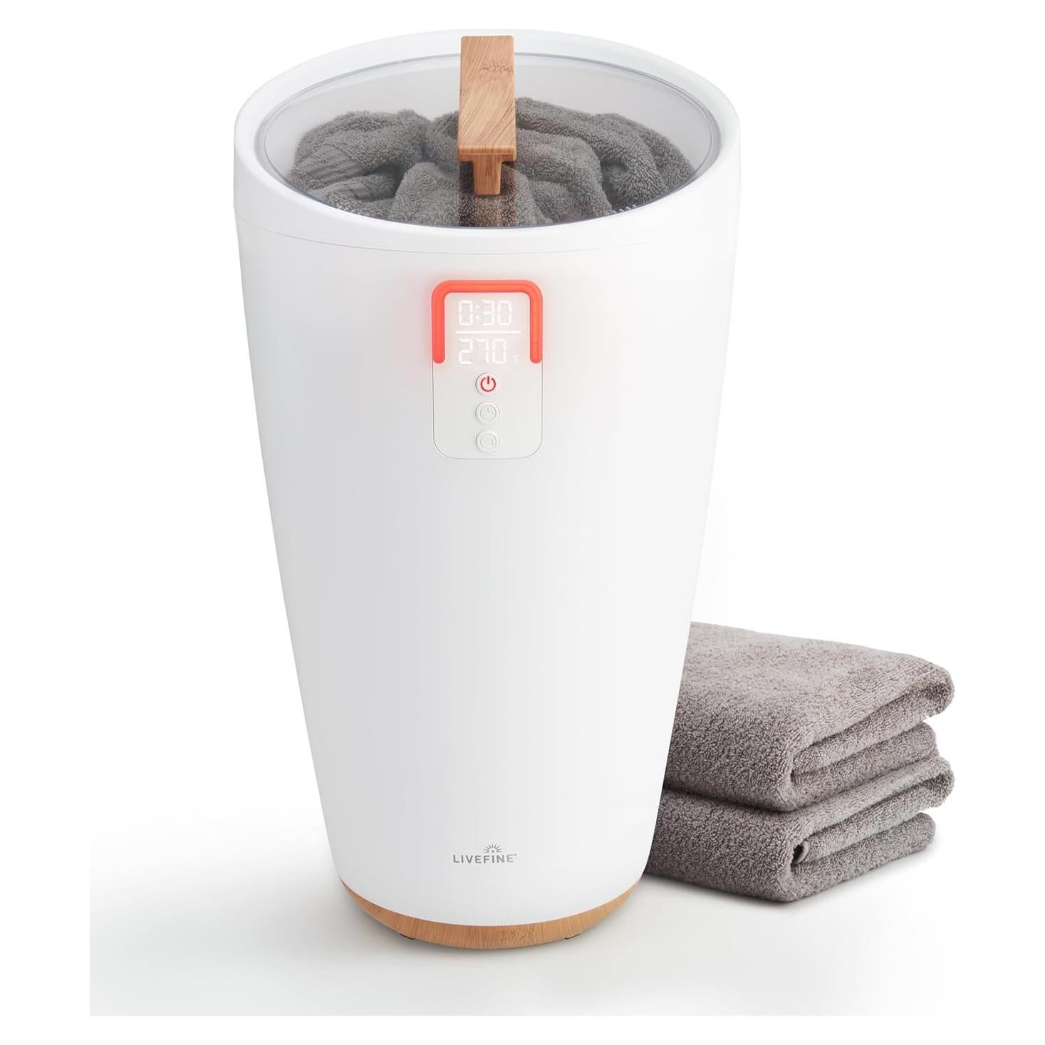 Calentador de Toallas LiveFine LFHTTWL05B con Pantalla LED