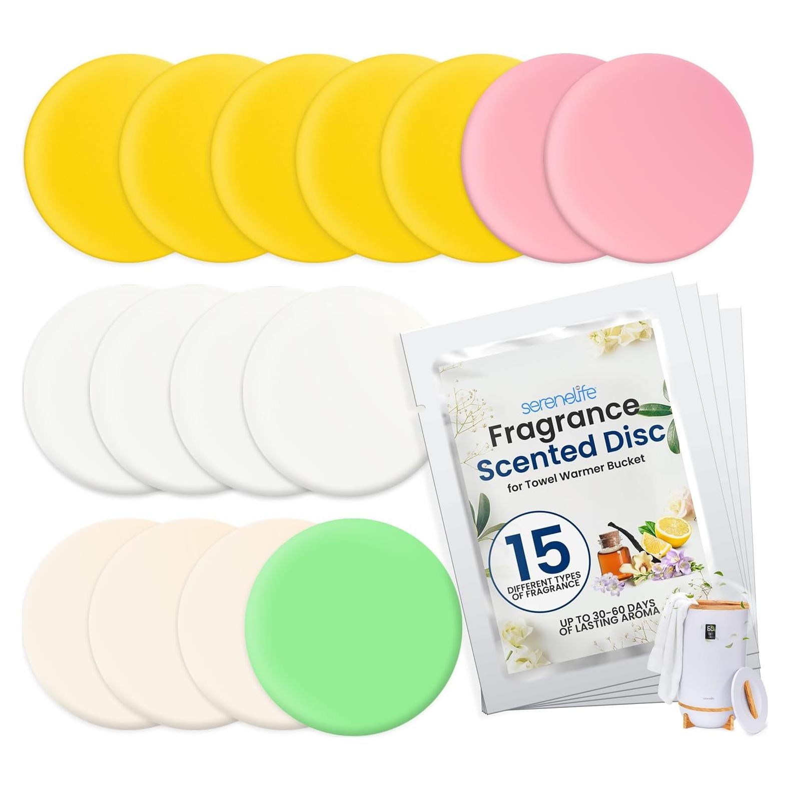 Disco de Fragancia SereneLife para Calentador de Toallas - 15 Aromas