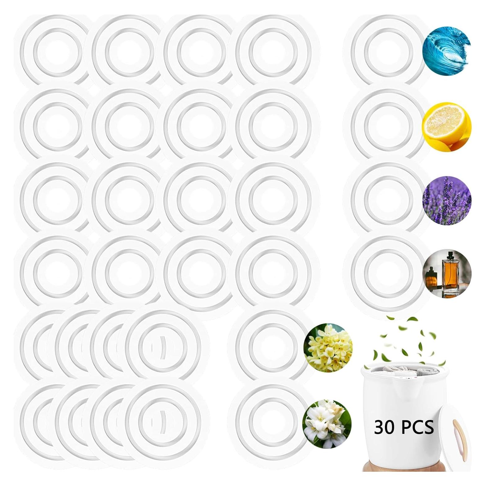 30 Almohadillas Aromáticas Frescas CYG&CL para Calentador de Toallas