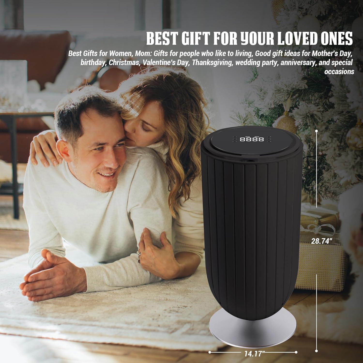 Calentador de Toallas Eléctrico Phantomgogo 27L Negro