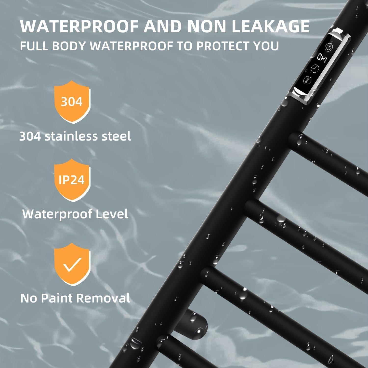 Calentador de Toallas Eléctrico SEHAUSEU 10 Bar Acero Inoxidable