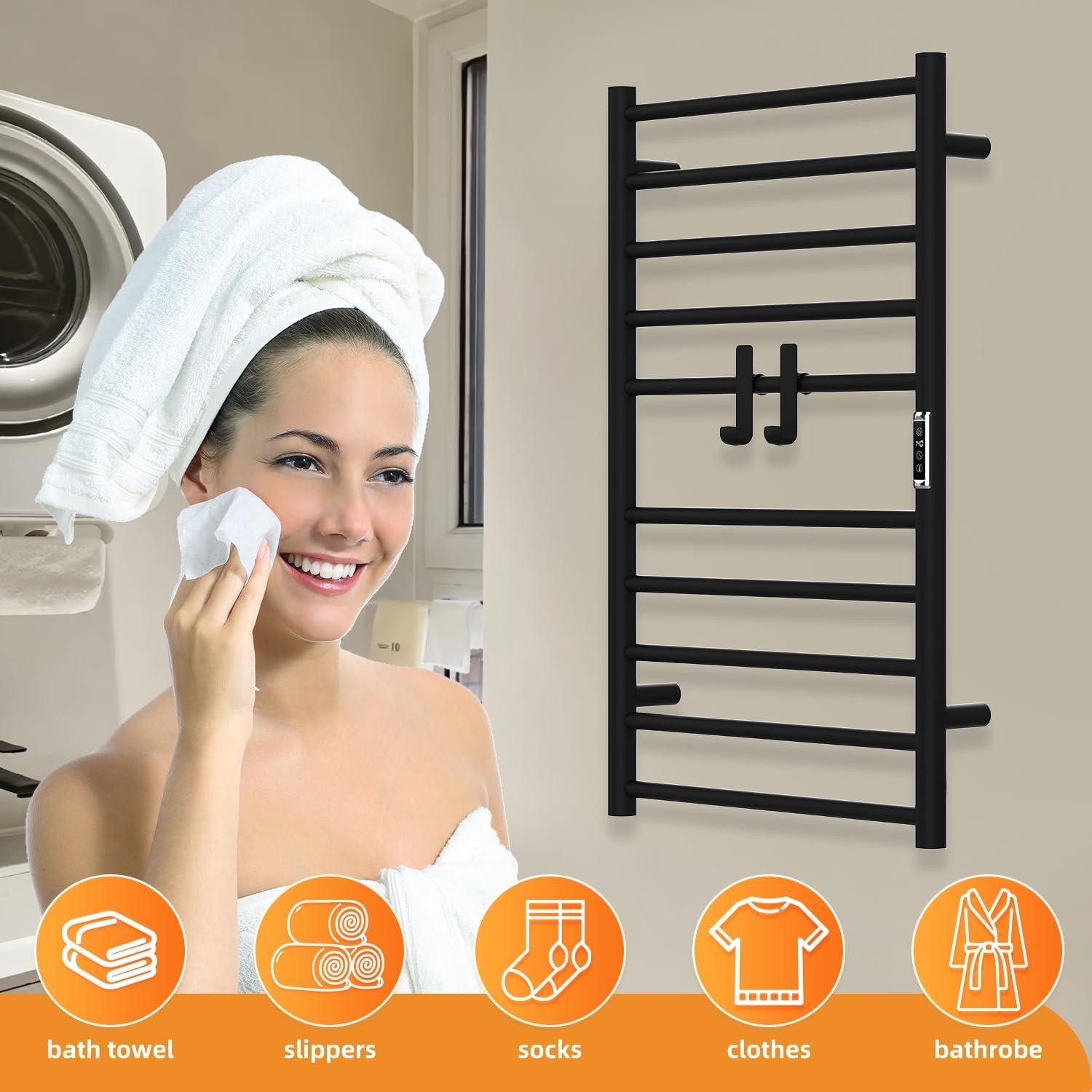 Calentador de Toallas Eléctrico SEHAUSEU 10 Bar Acero Inoxidable
