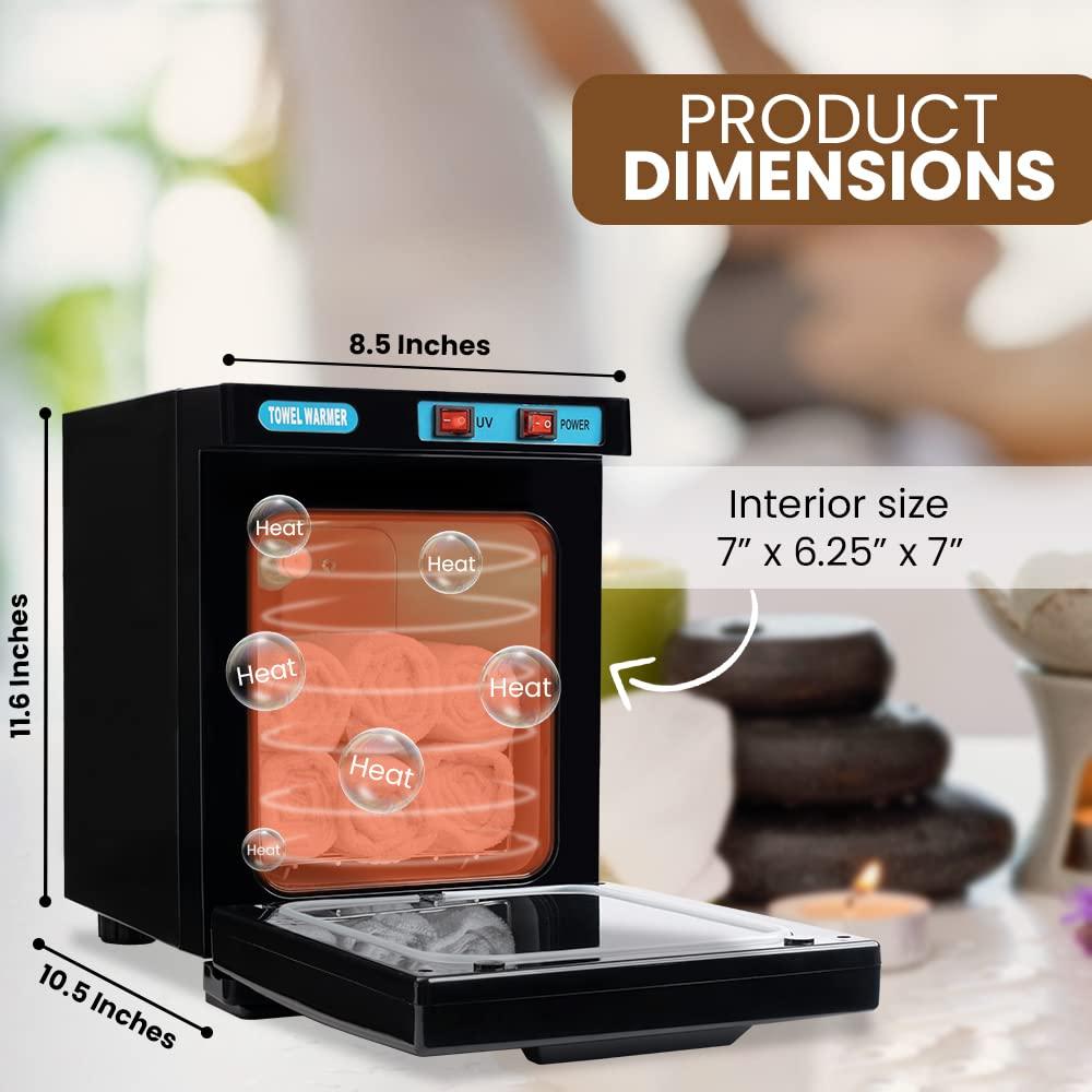 Calentador de Toallas WYZworks 5L con Gabinete UV - Negro