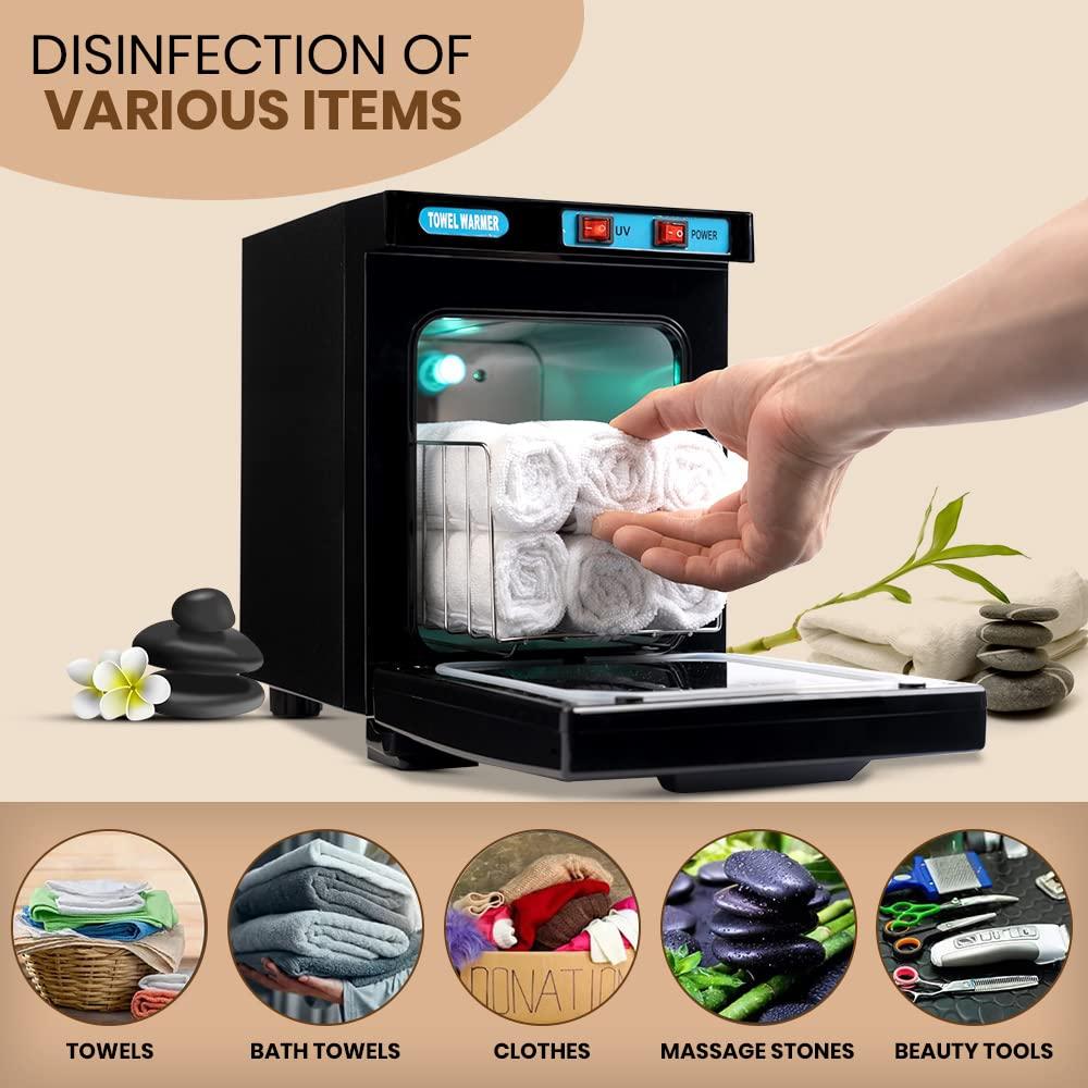 Calentador de Toallas WYZworks 5L con Gabinete UV - Negro