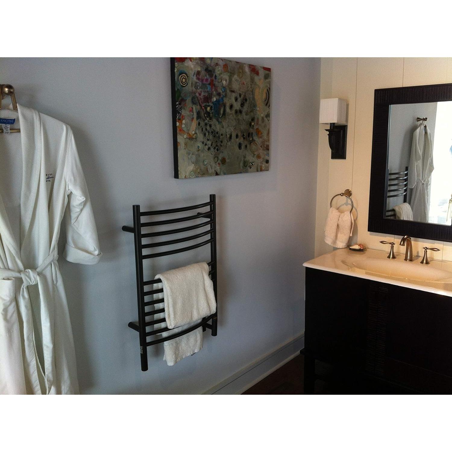 Calentador de Toallas Amba Jeeves E-Curved 12-Bar Bronce Aceitado