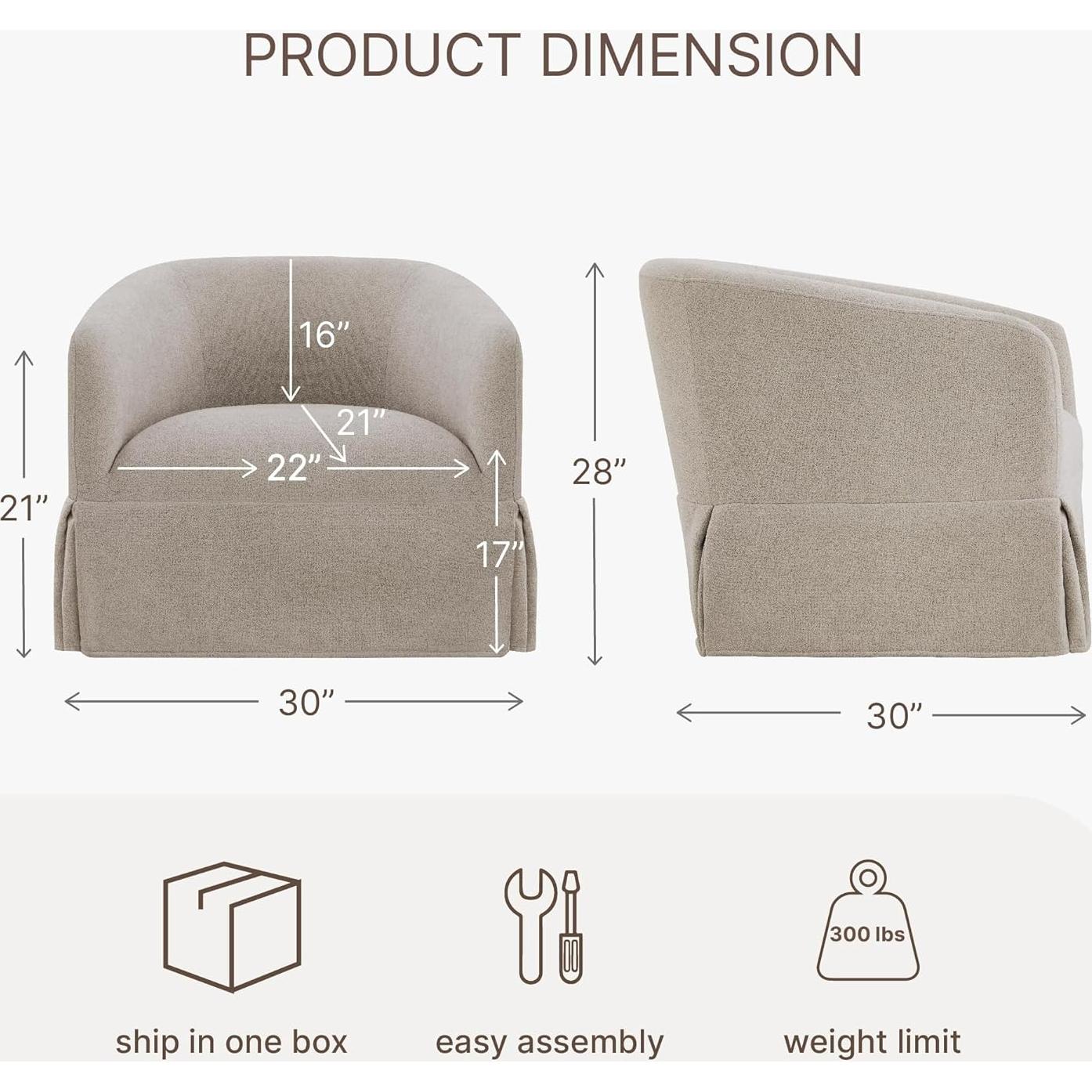 Silla de Acento Giratoria KISLOT Modelo 2200B Color Topo