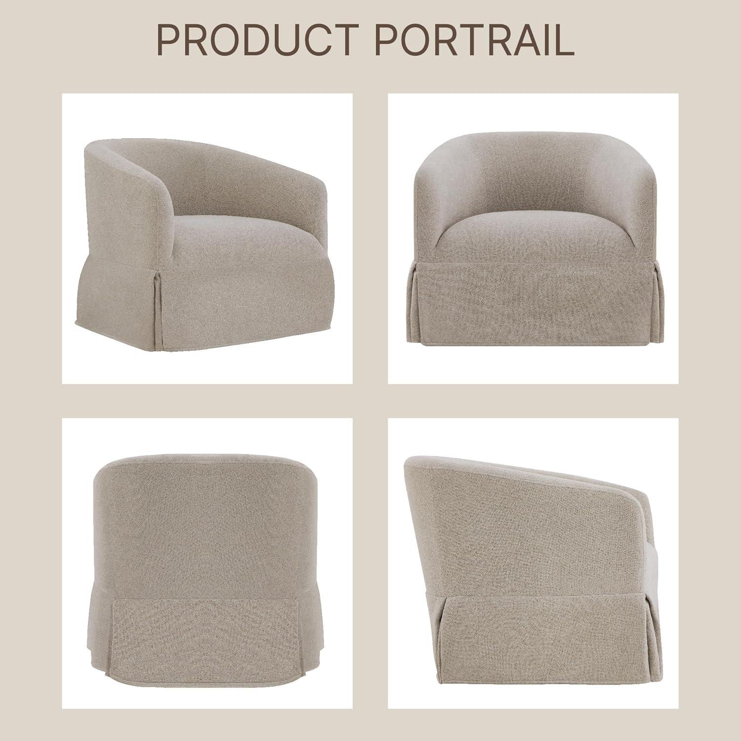 Silla de Acento Giratoria KISLOT Modelo 2200B Color Topo