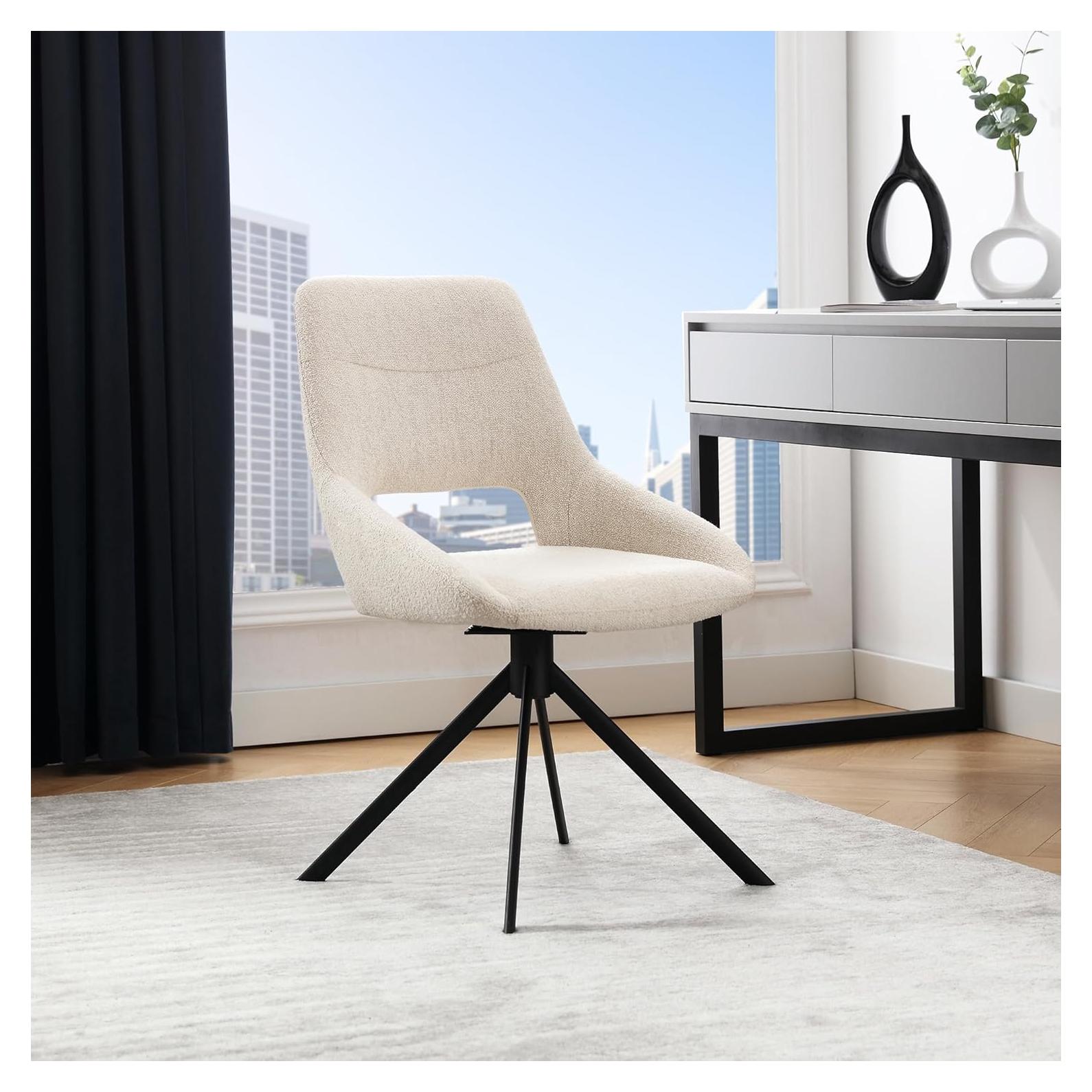 Silla de Escritorio Giratoria Zesthouse Beige Ergonómica