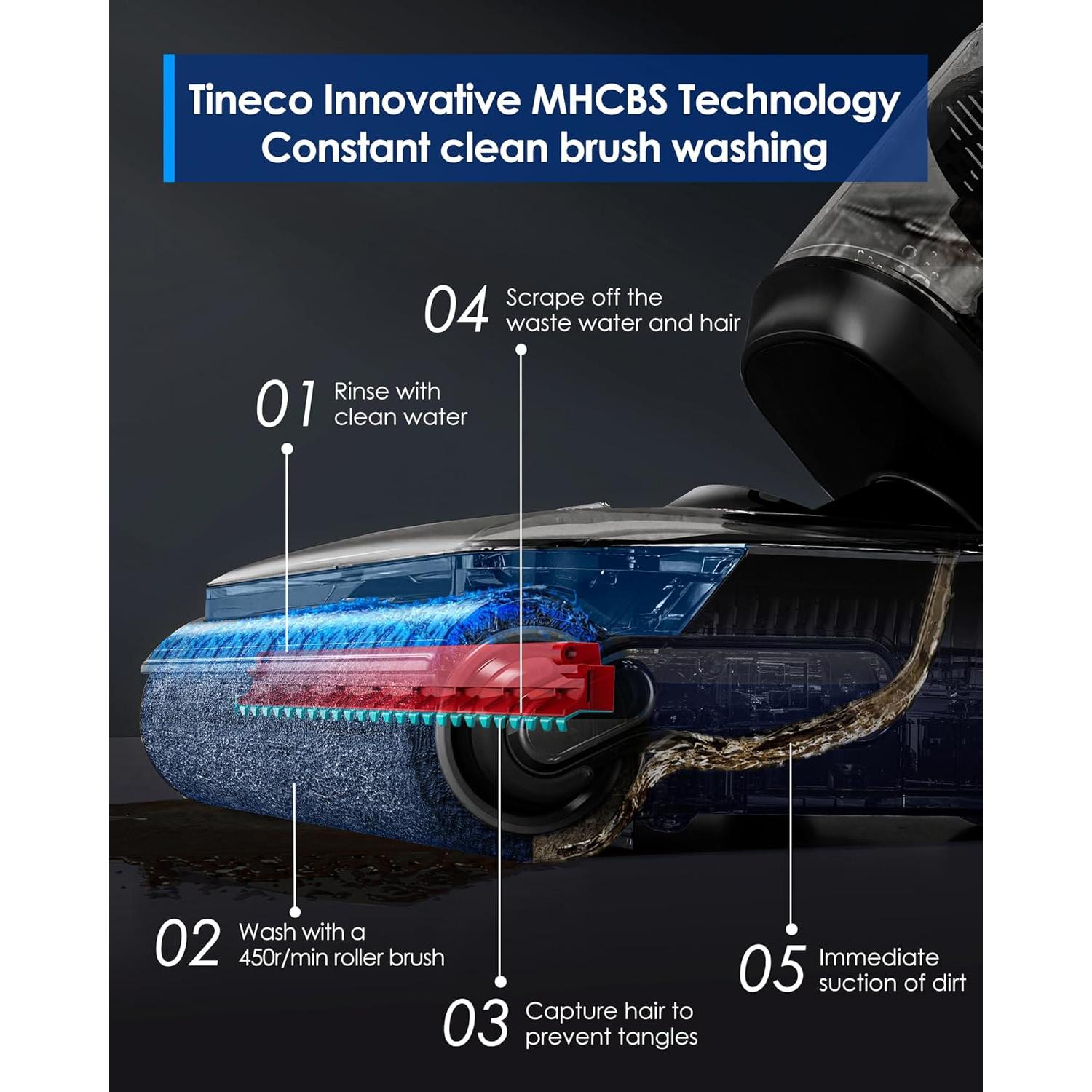 Aspiradora Inalámbrica Tineco Floor ONE S7 Stretch Ultra 180°