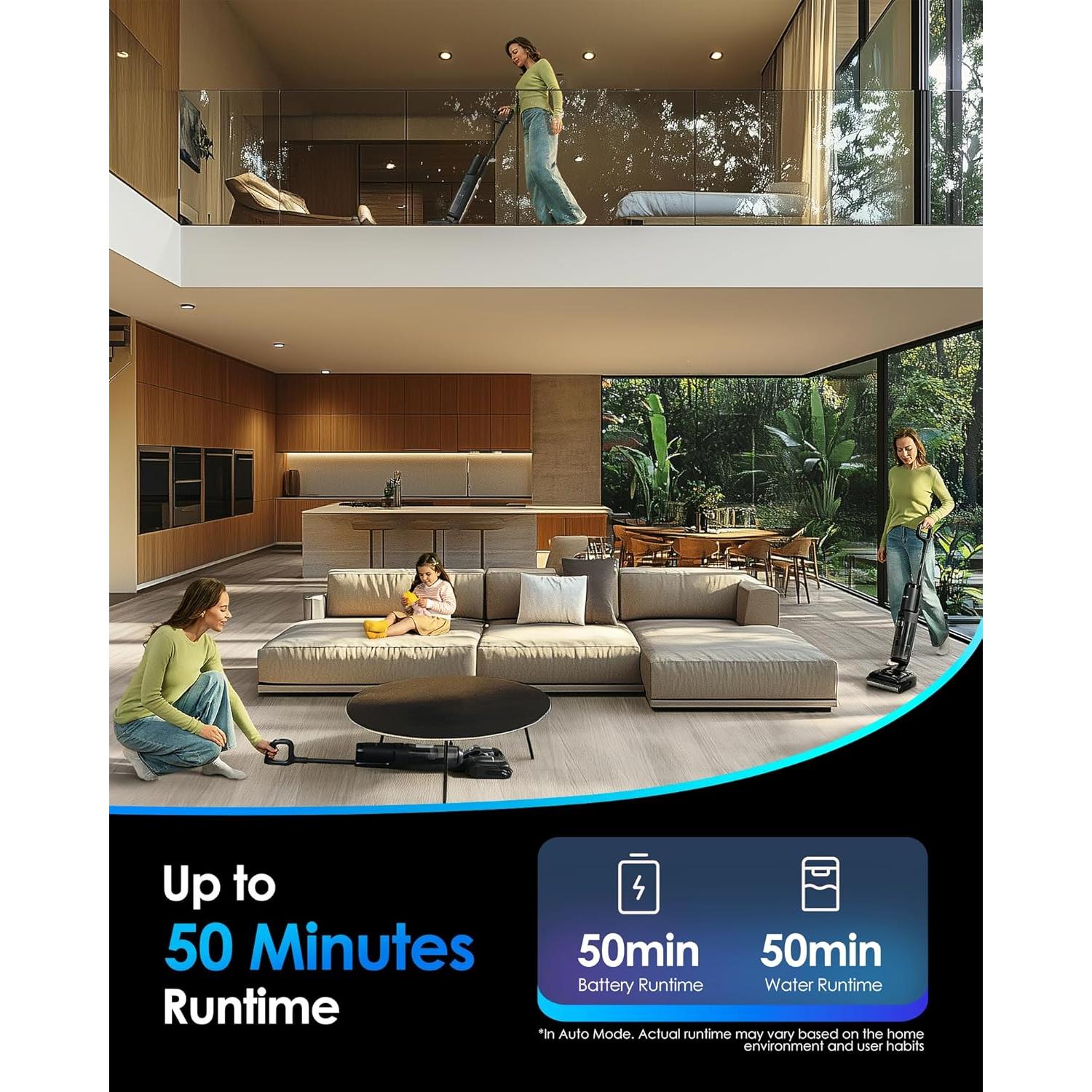 Aspiradora Inalámbrica Tineco Floor ONE S7 Stretch Ultra 180°