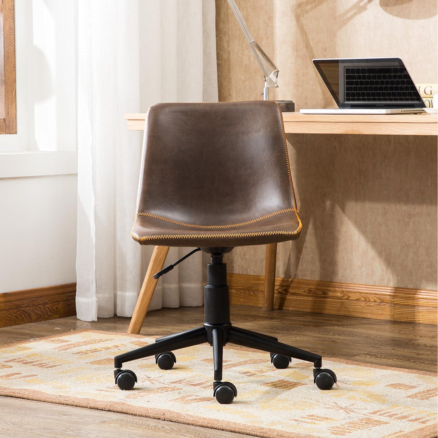 Silla de Oficina Roundhill Cesena 360 Cuero Sintético Marrón