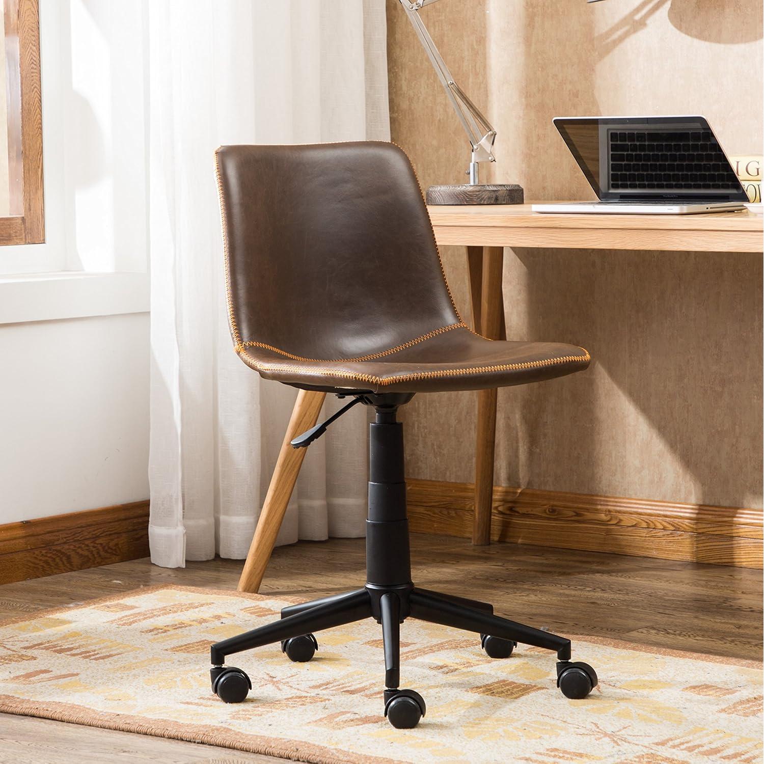Silla de Oficina Roundhill Cesena 360 Cuero Sintético Marrón