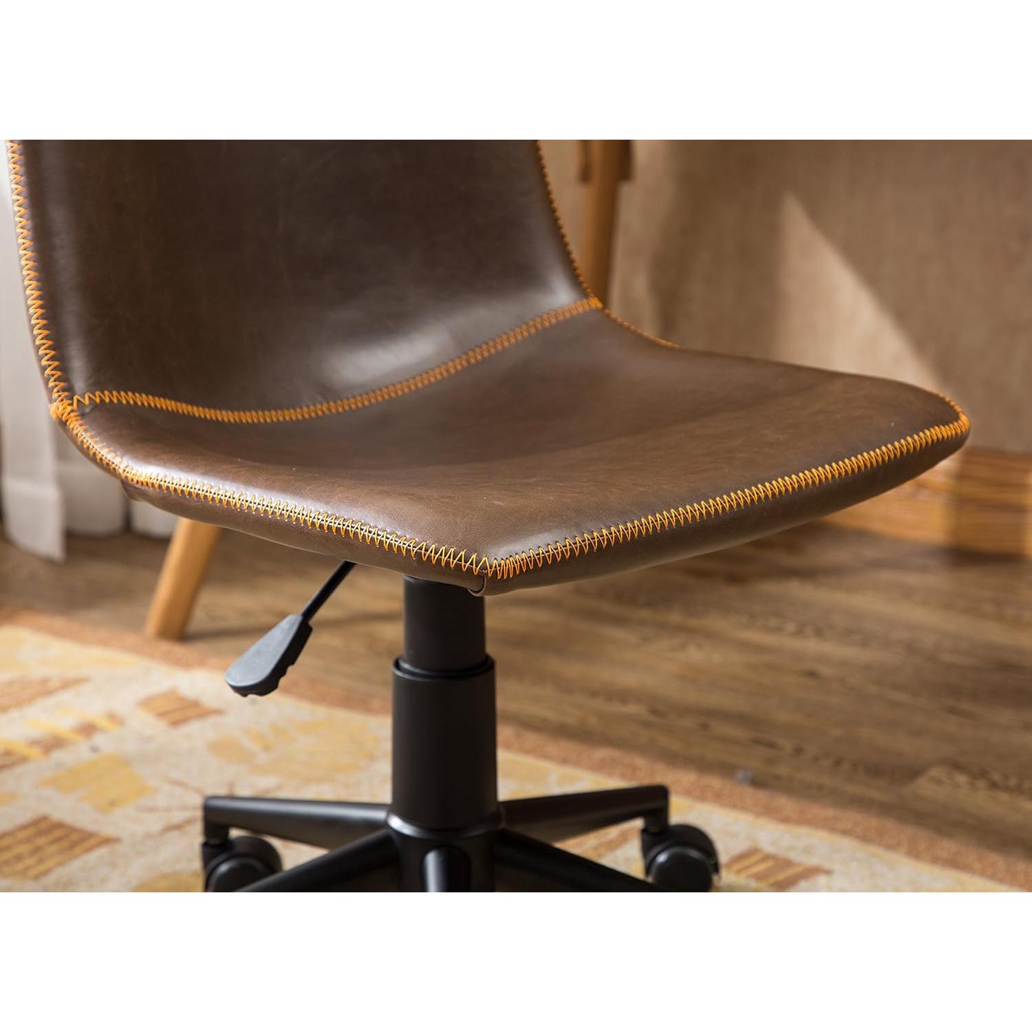 Silla de Oficina Roundhill Cesena 360 Cuero Sintético Marrón