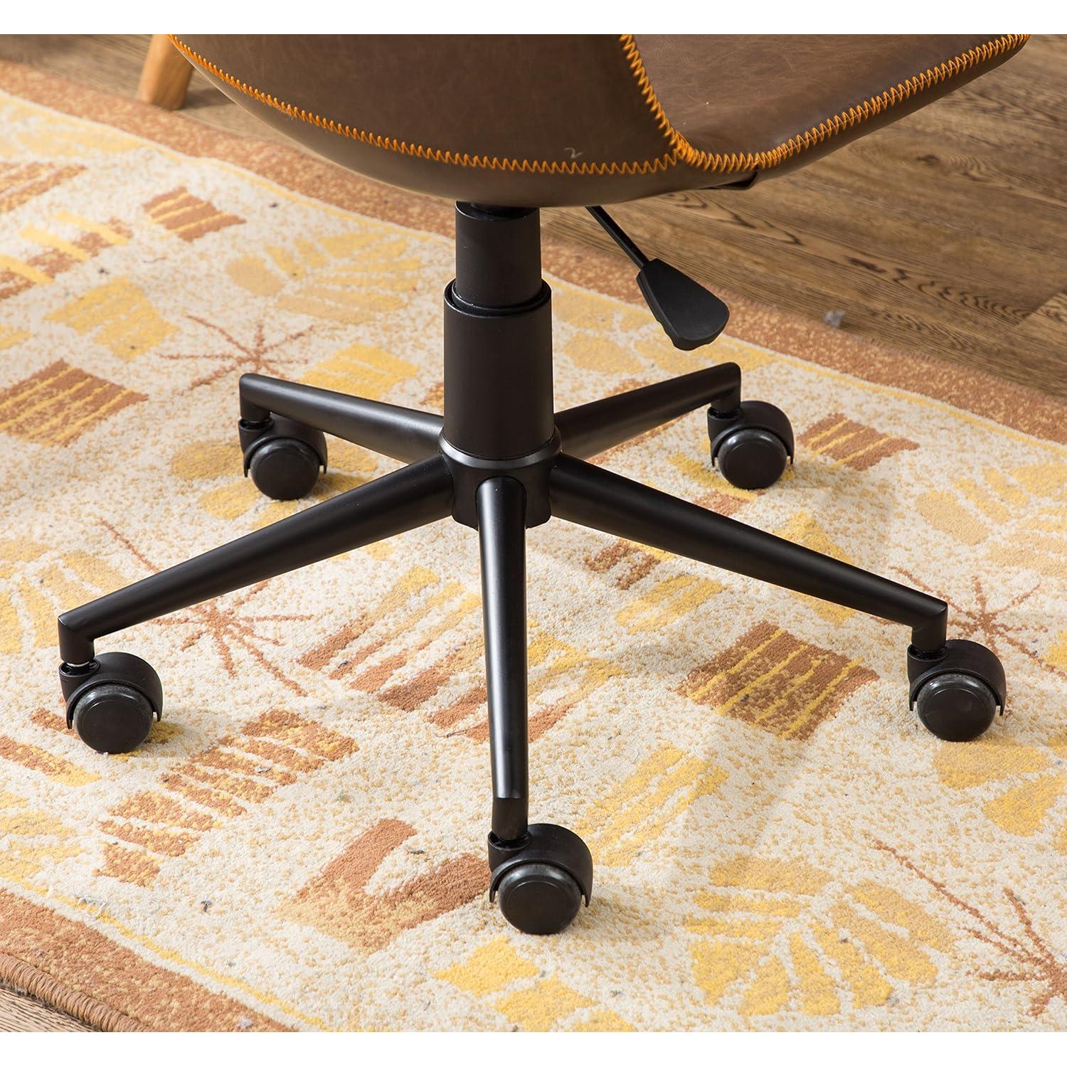 Silla de Oficina Roundhill Cesena 360 Cuero Sintético Marrón