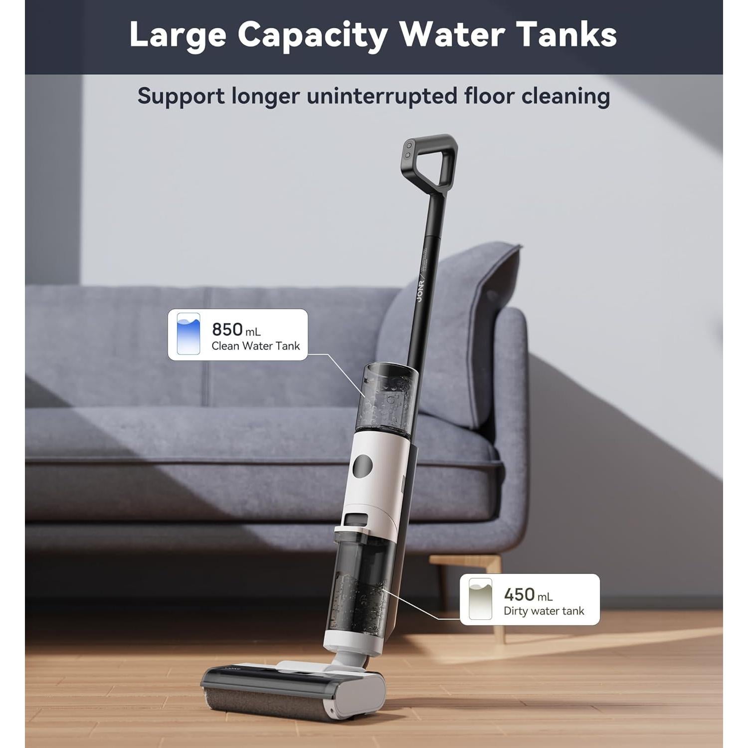 Aspiradora Húmeda y Seca JONR ED12 Inalámbrica 200W 850ml