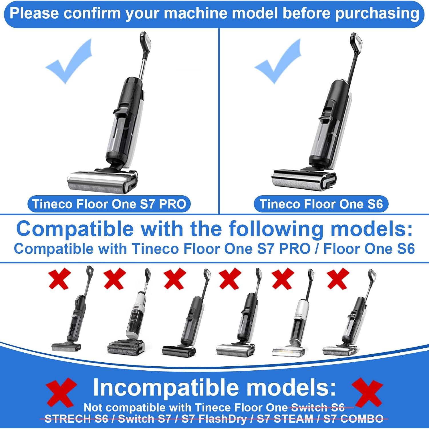 Rodillo de cepillo y filtro HEPA Fixbetter para Tineco S7 PRO/S6