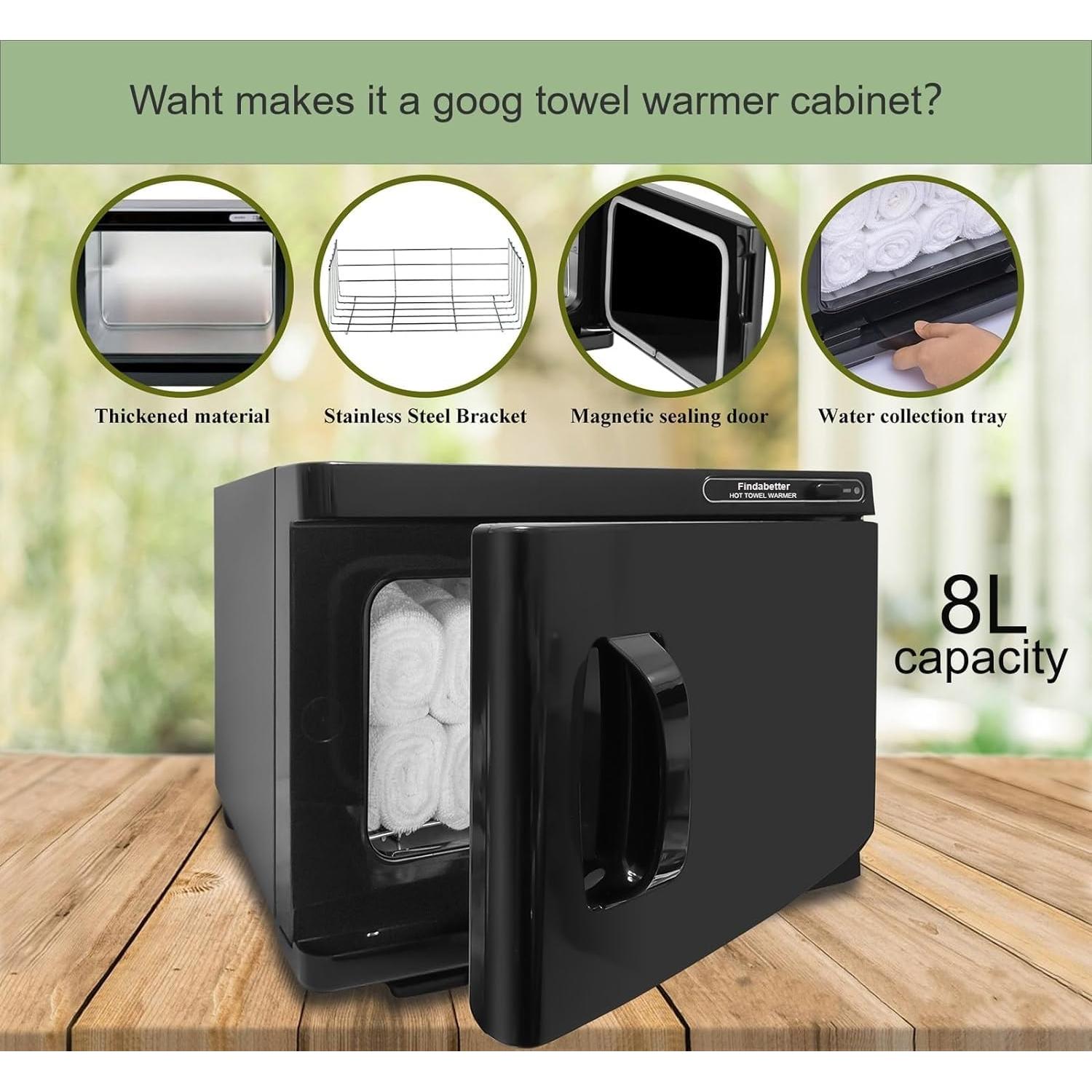 Calentador de Toallas Profesional Findabetter 8L Negro