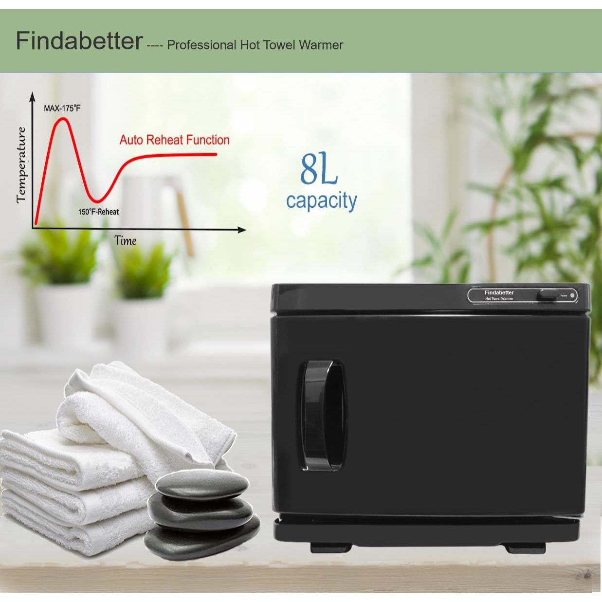 Calentador de Toallas Profesional Findabetter 8L Negro