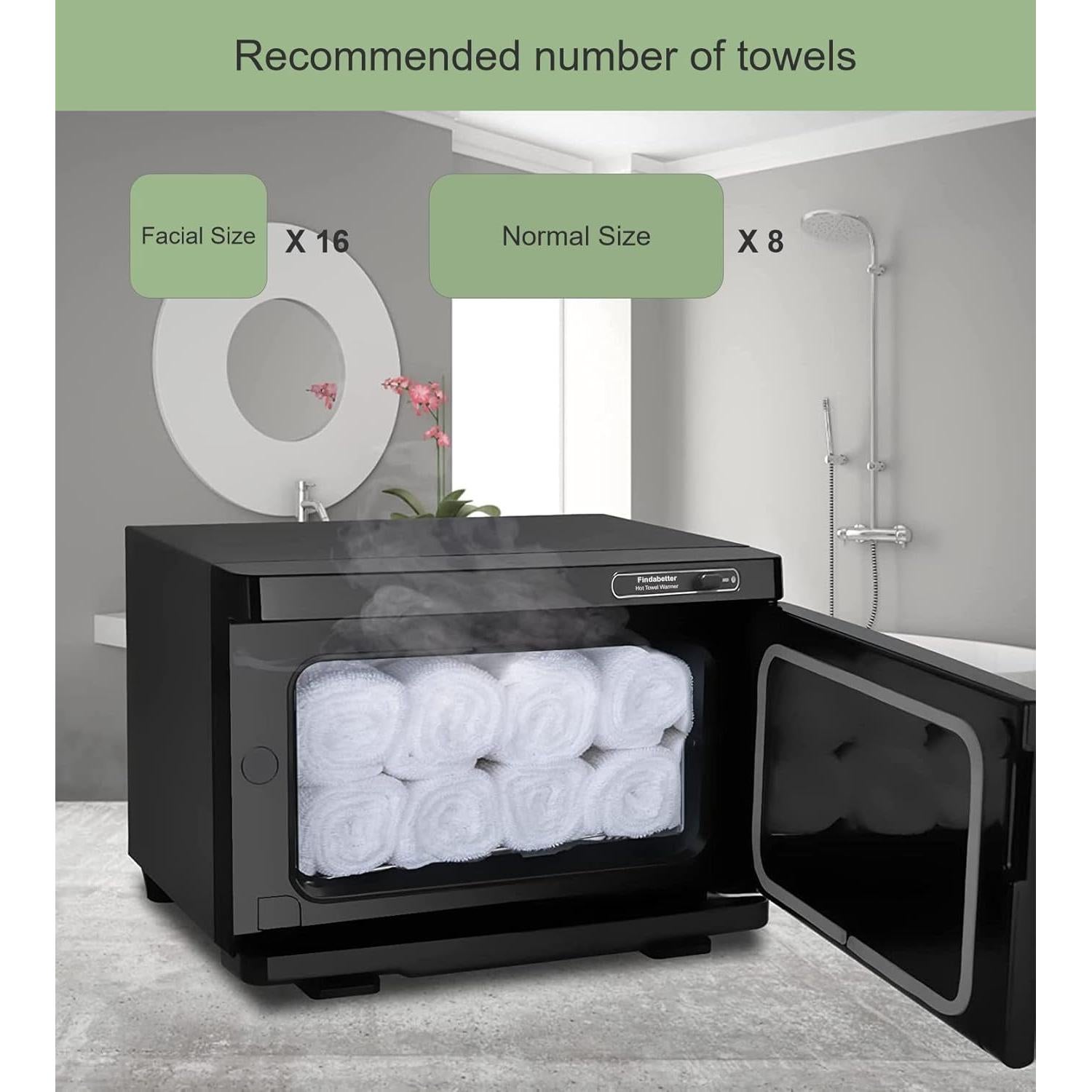 Calentador de Toallas Profesional Findabetter 8L Negro