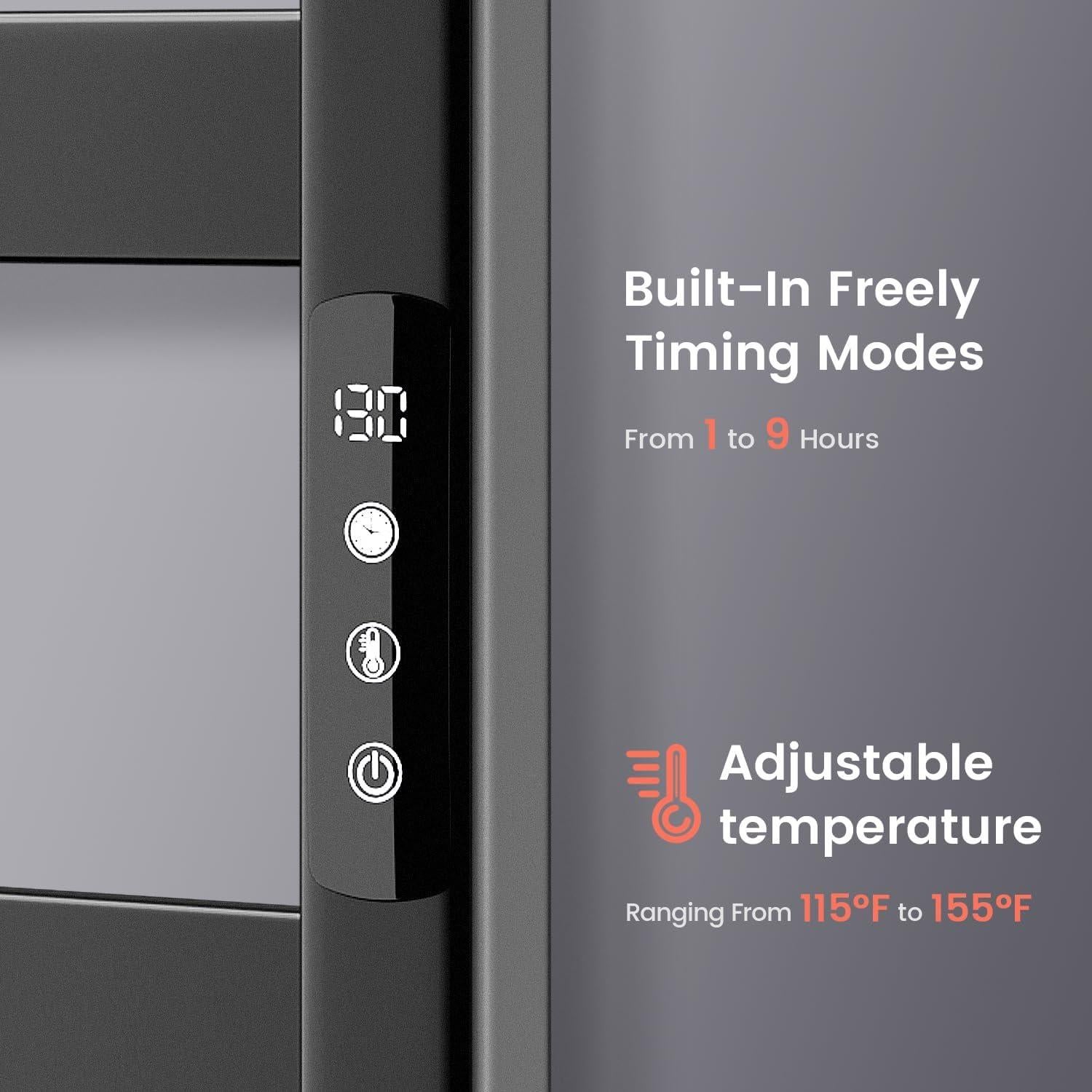 Calentador de Toallas Colliford AY1008 10 Barras Acero Inoxidable