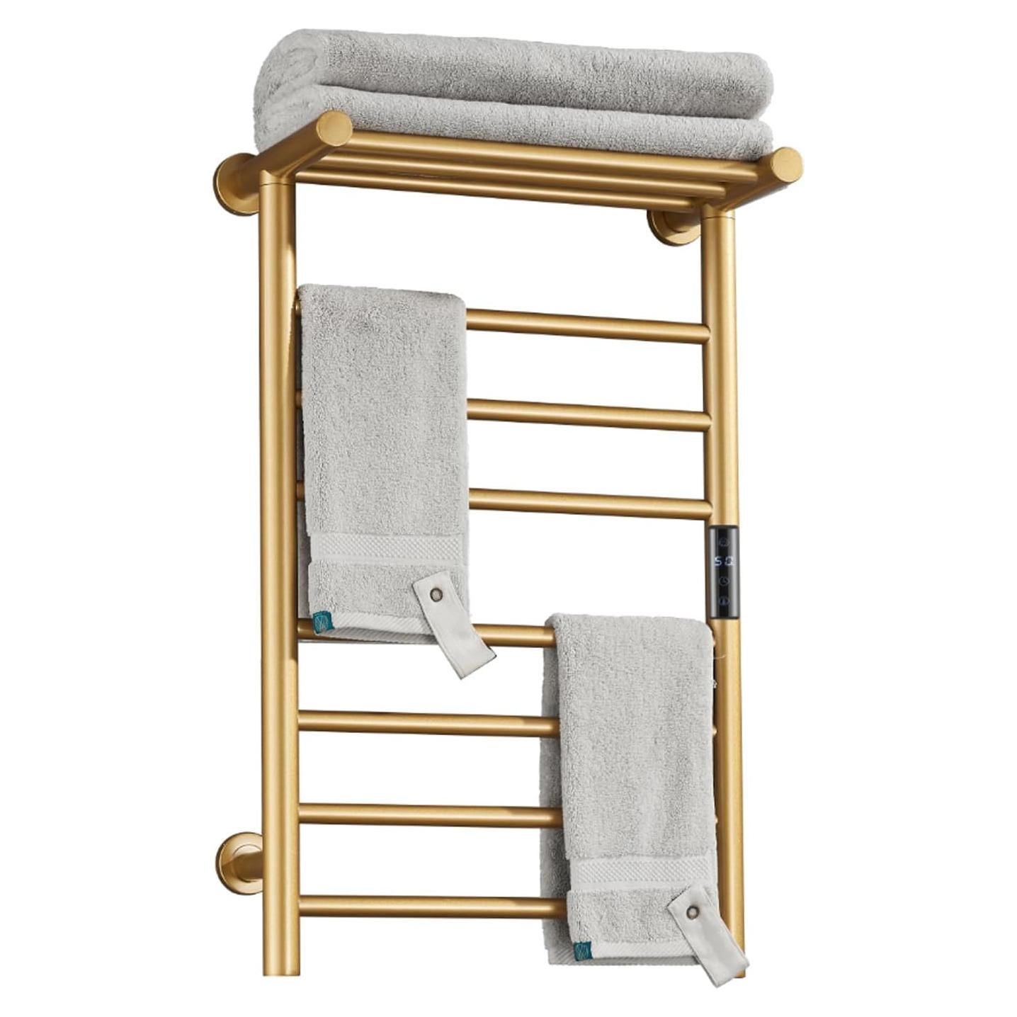 Calentador de Toallas Eléctrico Dorado XMGJ 70W 7 Barras