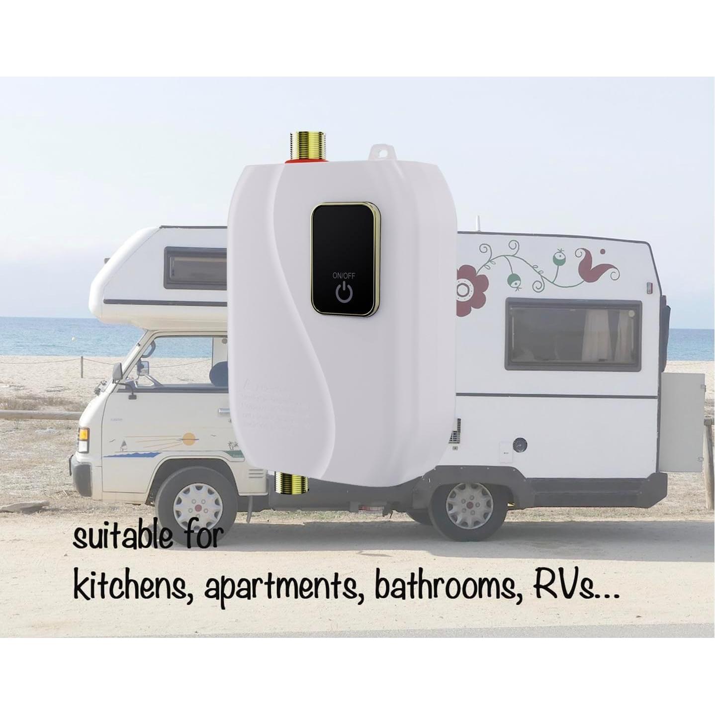 Calentador de Agua Eléctrico Instantáneo Genérico 3000W Blanco