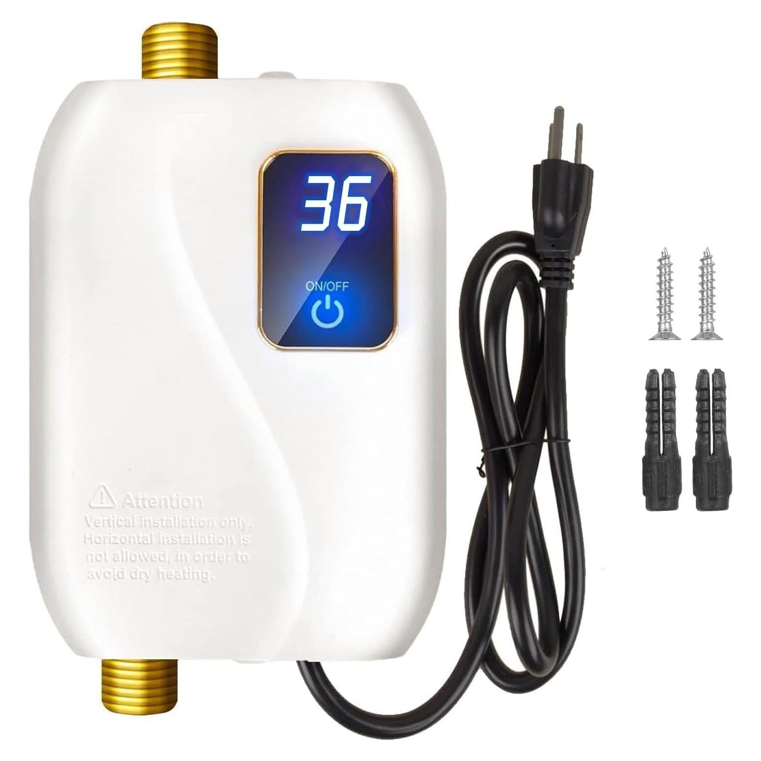 Calentador de Agua Eléctrico Instantáneo XWDZSWGS 3000W 110V