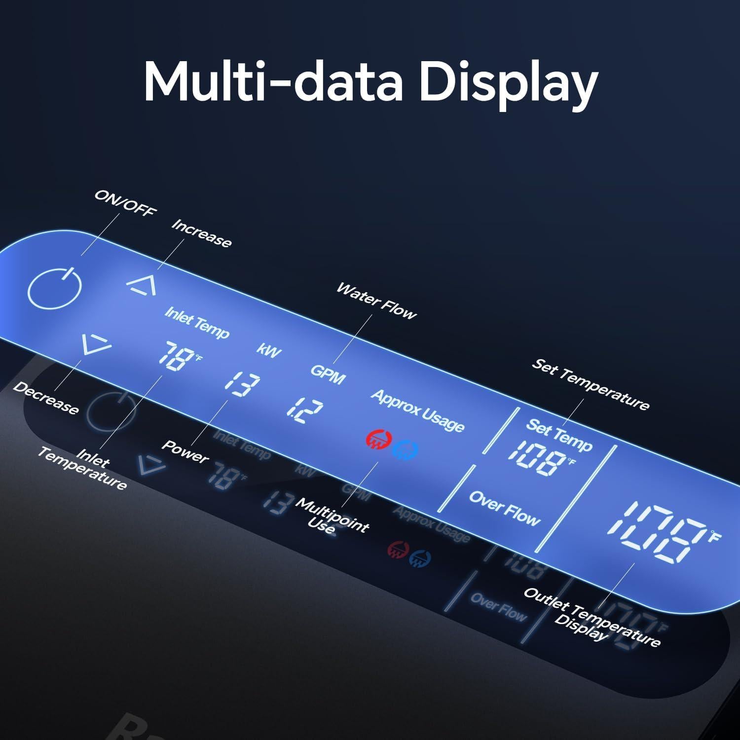Calentador de Agua Eléctrico Ranein RE13K 13kW Instantáneo