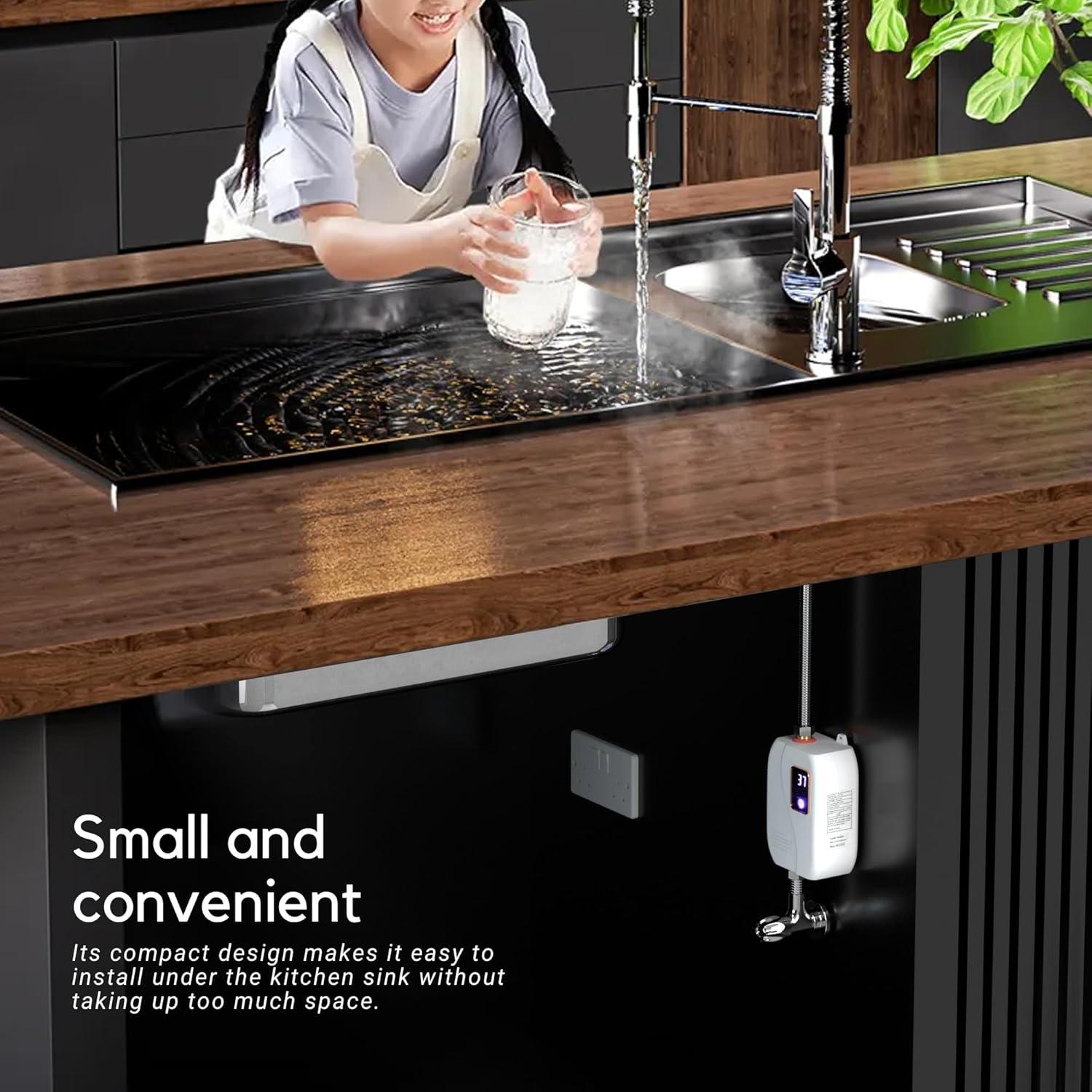 Calentador de Agua Instantáneo Eléctrico Genérico 3000W 110V