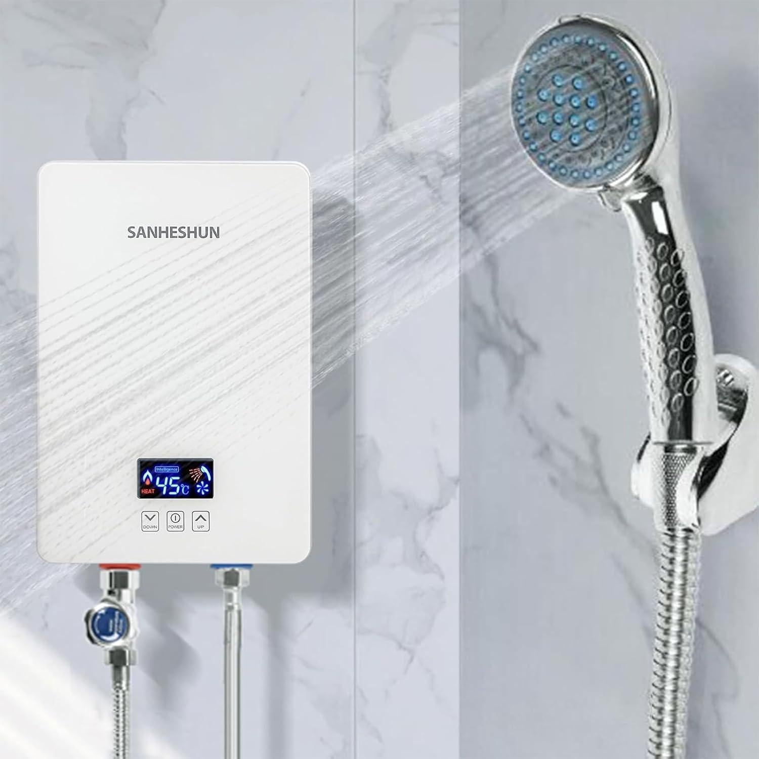 Calentador de Agua Eléctrico Instantáneo Sanheshun 6000W 220V