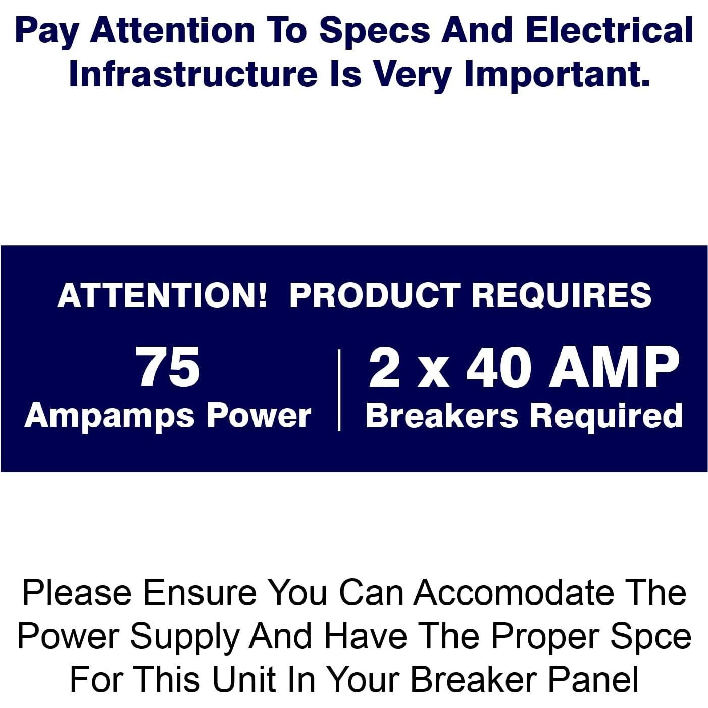 Calentador de Agua Eléctrico Sin Tanque Ranein RE8K 8 kW 240V