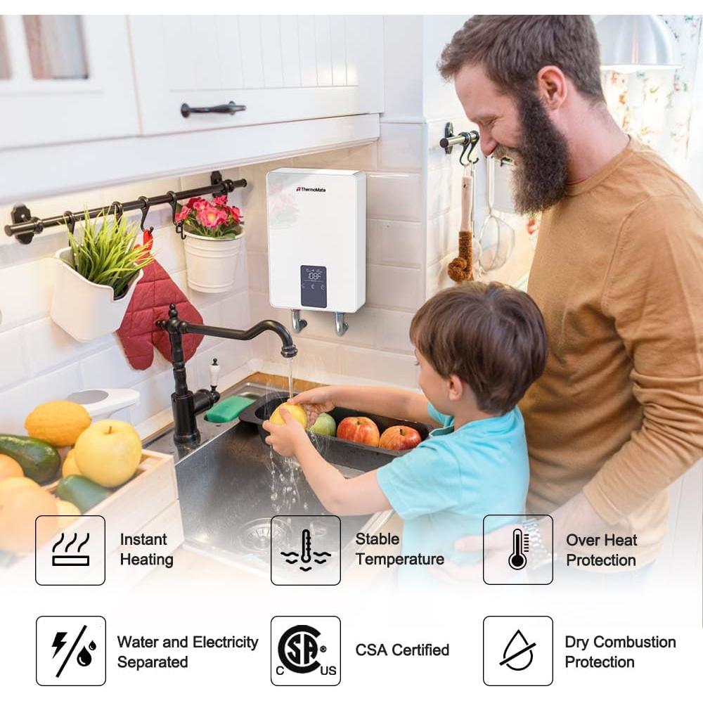 Calentador de Agua Eléctrico ThermoMate 4.5kW 120V Compacto