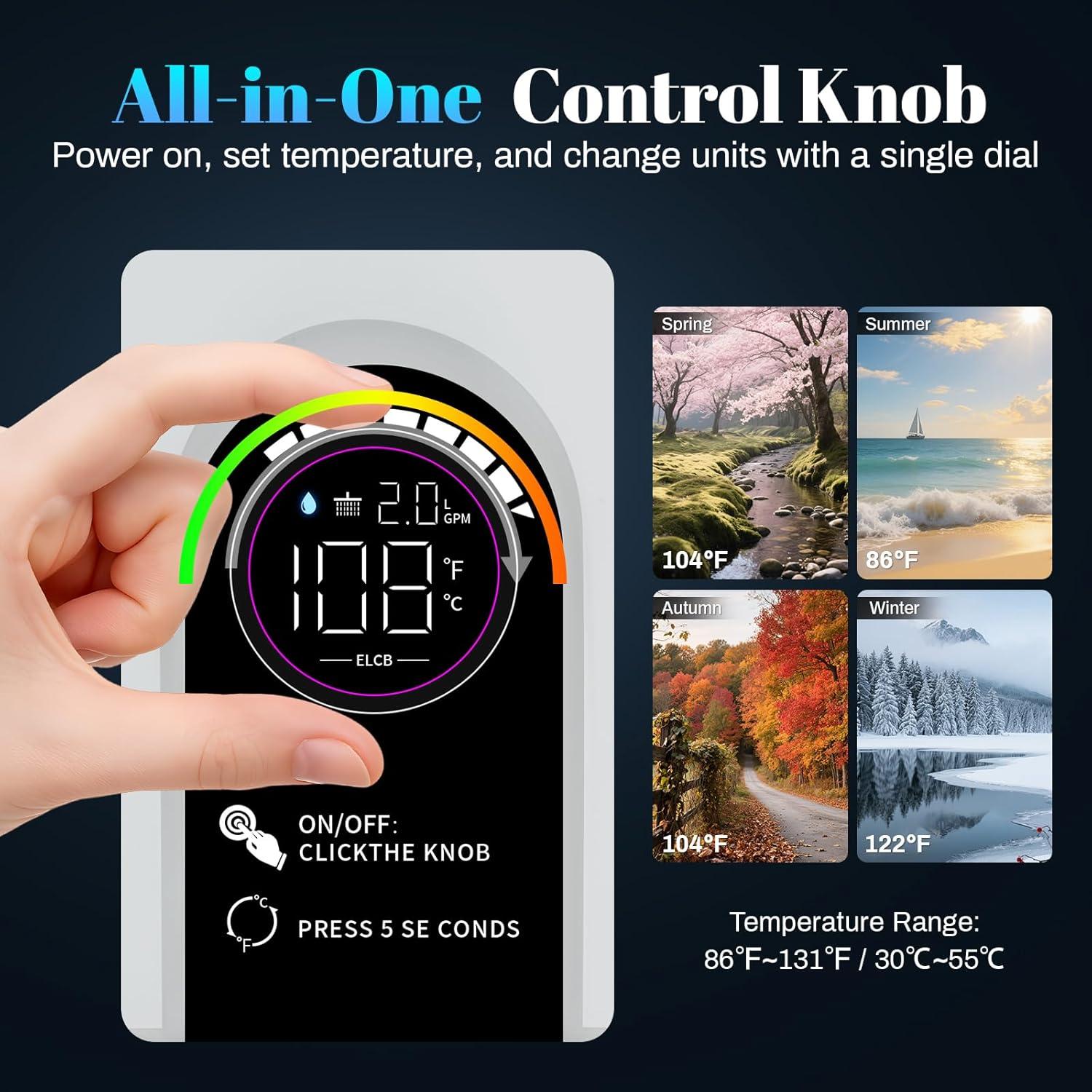 Calentador de Agua Eléctrico Sin Tanque LiberLive 11kW 240V