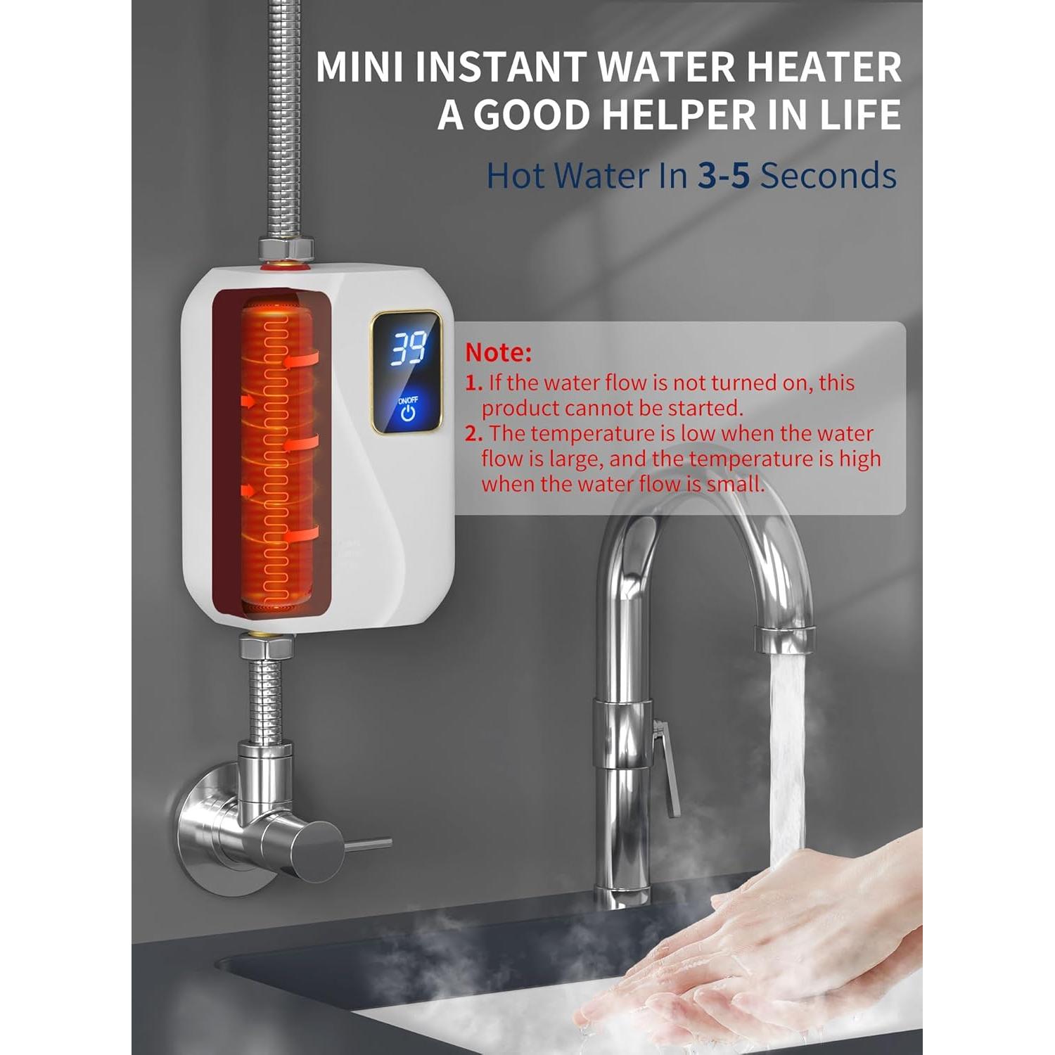 Calentador de Agua Eléctrico Instantáneo Green Point 3000W