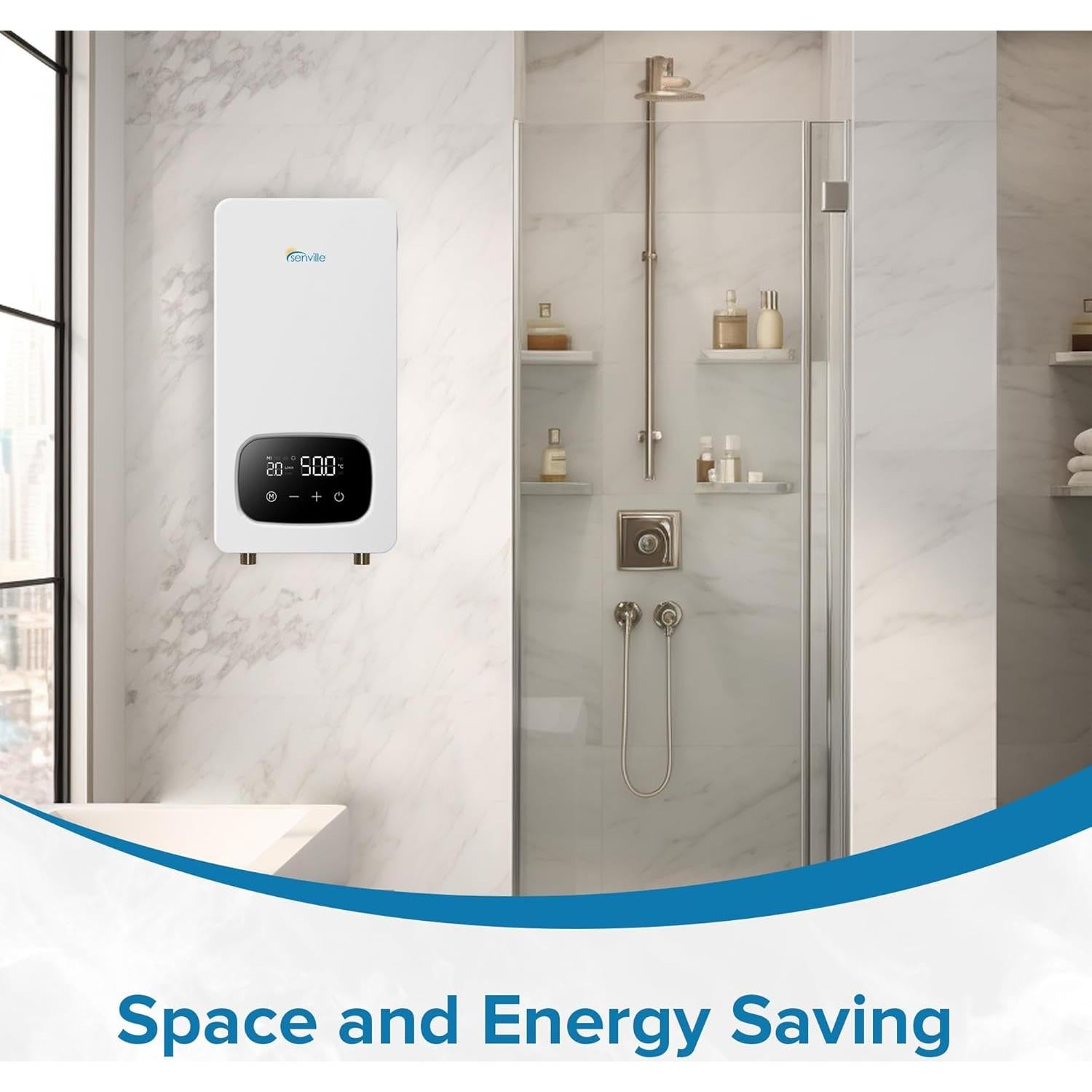 Calentador de Agua Eléctrico Sin Tanque Senville 13KW 240V