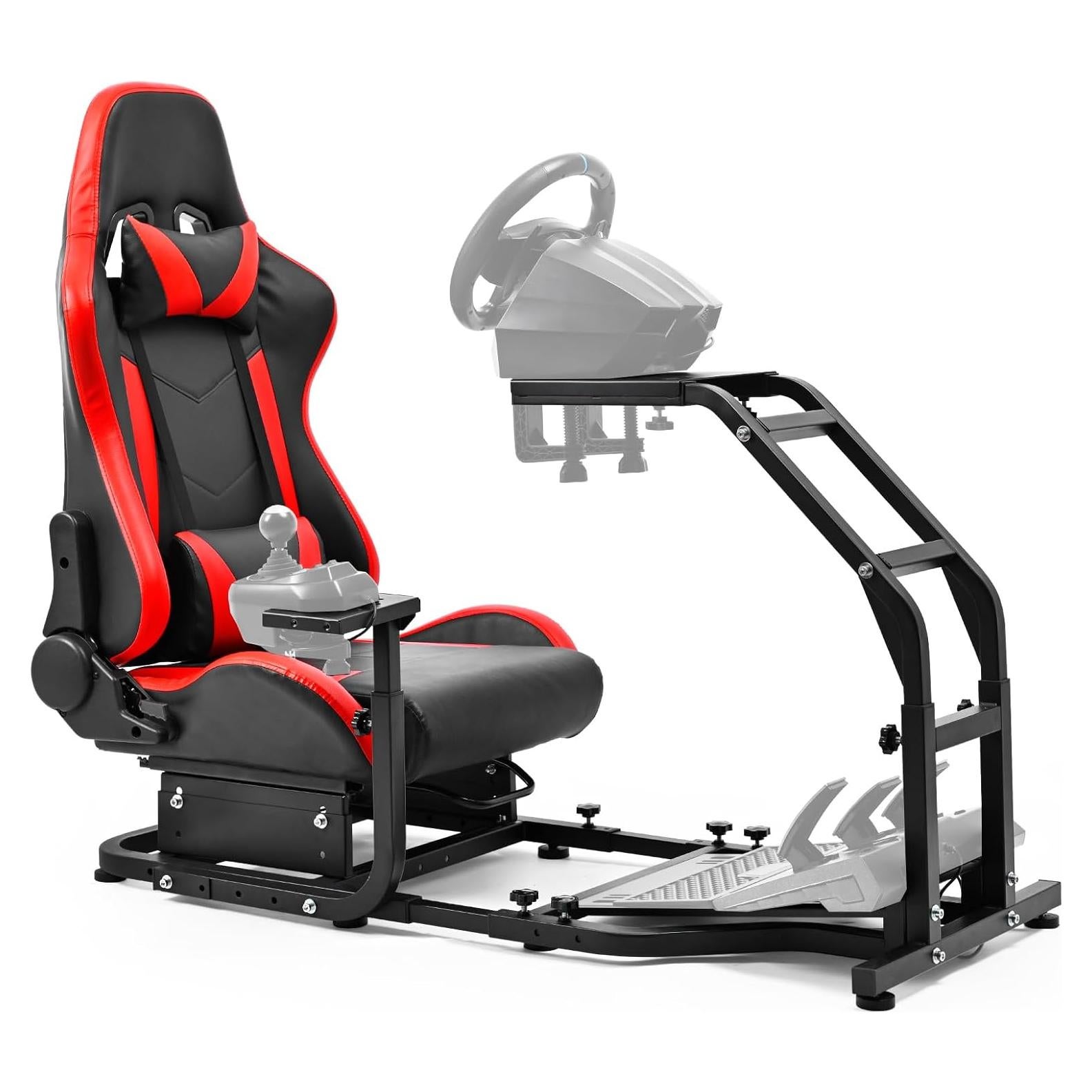 Cockpit Simulador de Conducción Minneer Extensible Rojo