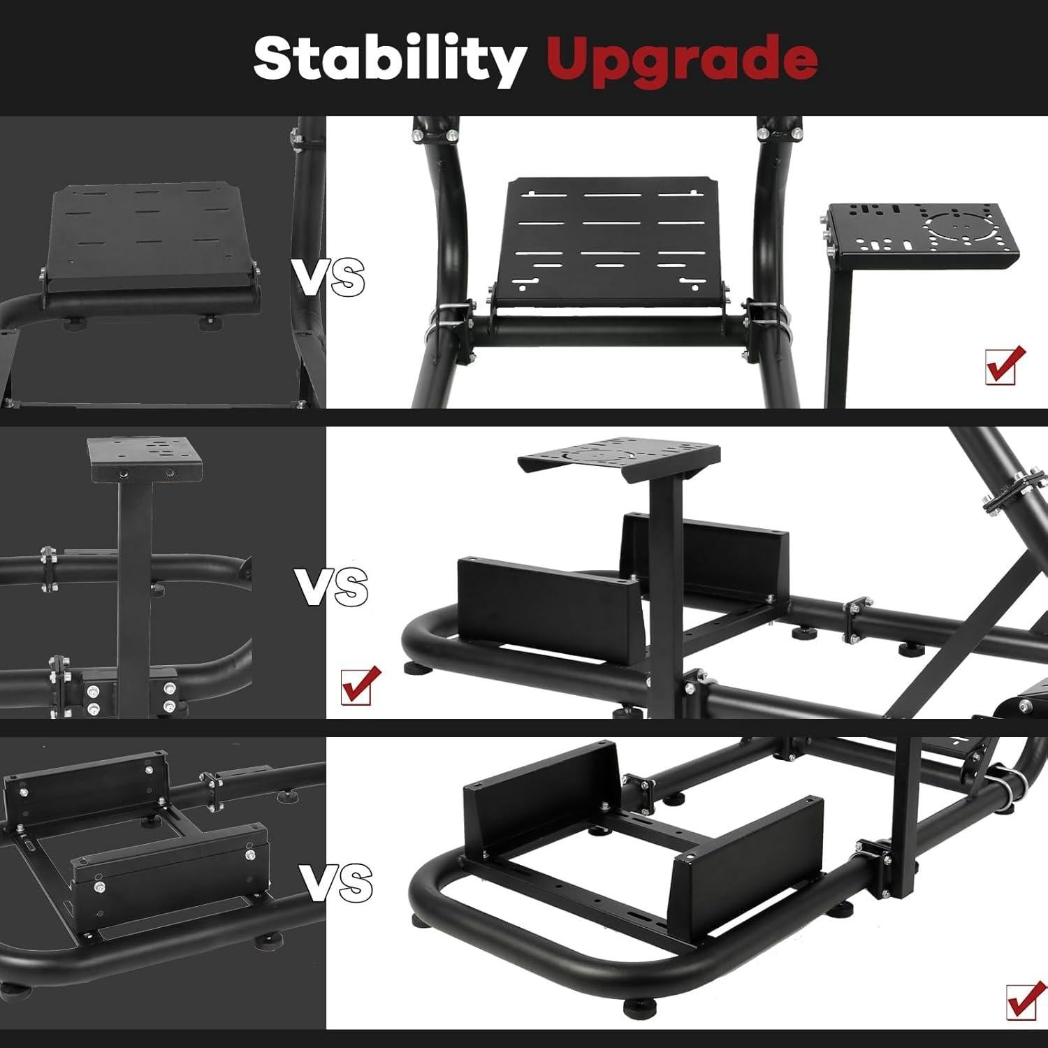 Cockpit de Simulador de Carreras Hottoby G920 Ajustable 50mm