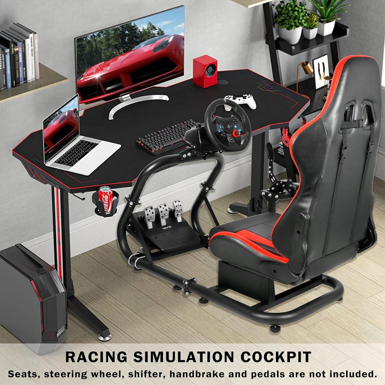 Cockpit de Simulador de Carreras Hottoby G920 Ajustable 50mm