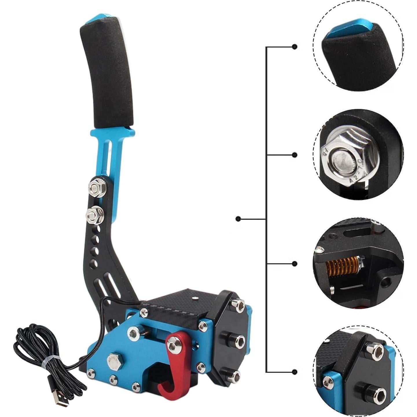 Freno de Mano USB YESHMA 64 Bit para PC - Sensor Hall Sin Contacto