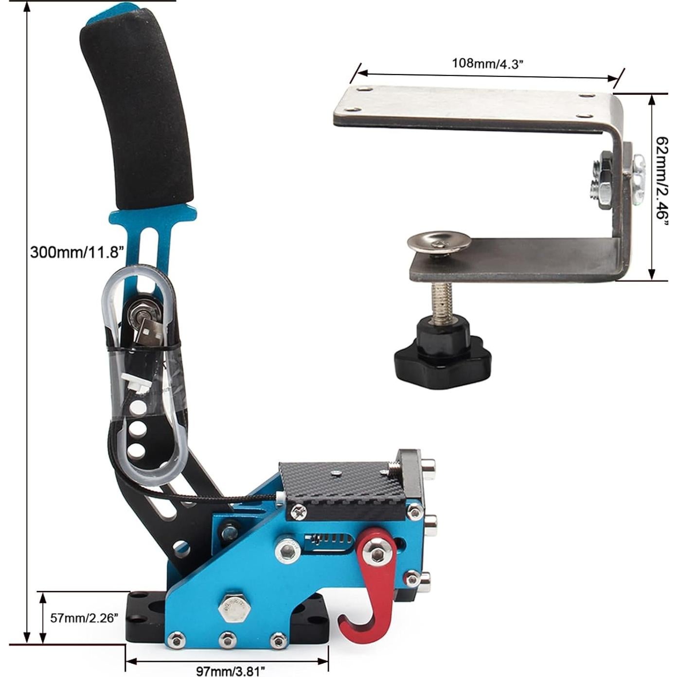 Freno de Mano USB YESHMA 64 Bit para PC - Sensor Hall Sin Contacto