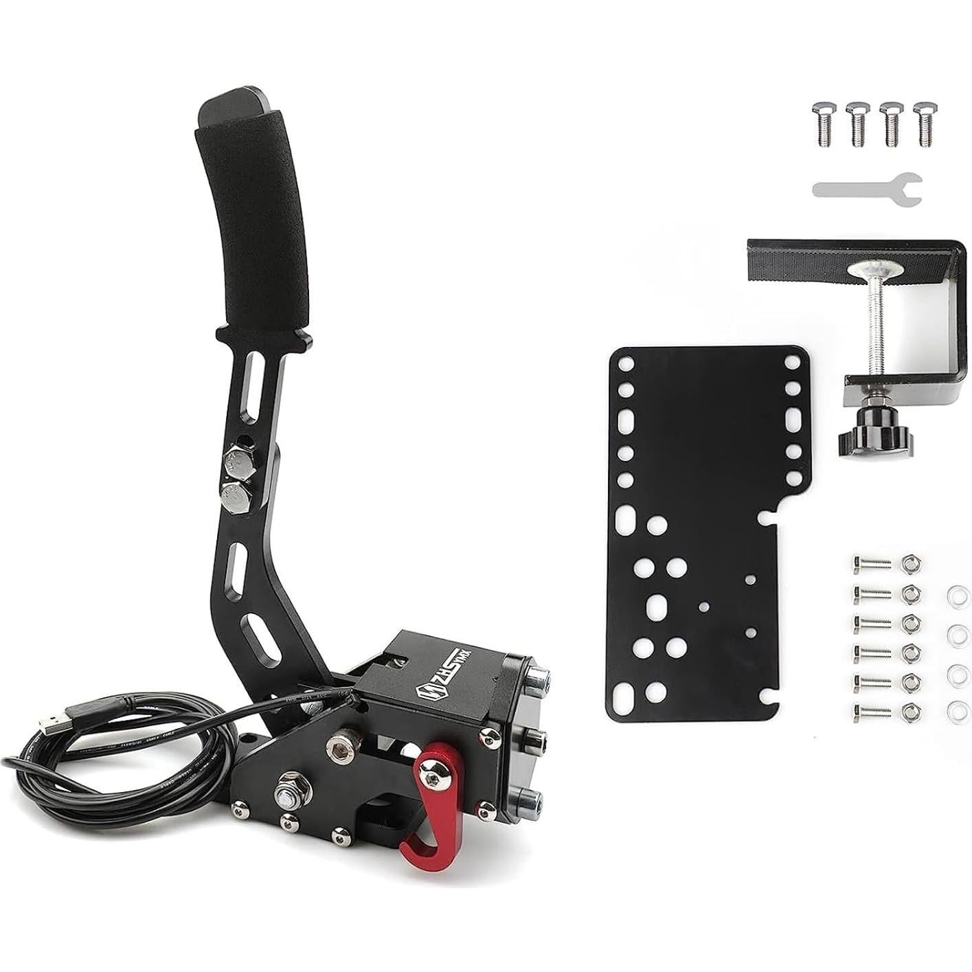 Freno de mano USB ZHSYMX y cambiador 7+R para simulador de carreras