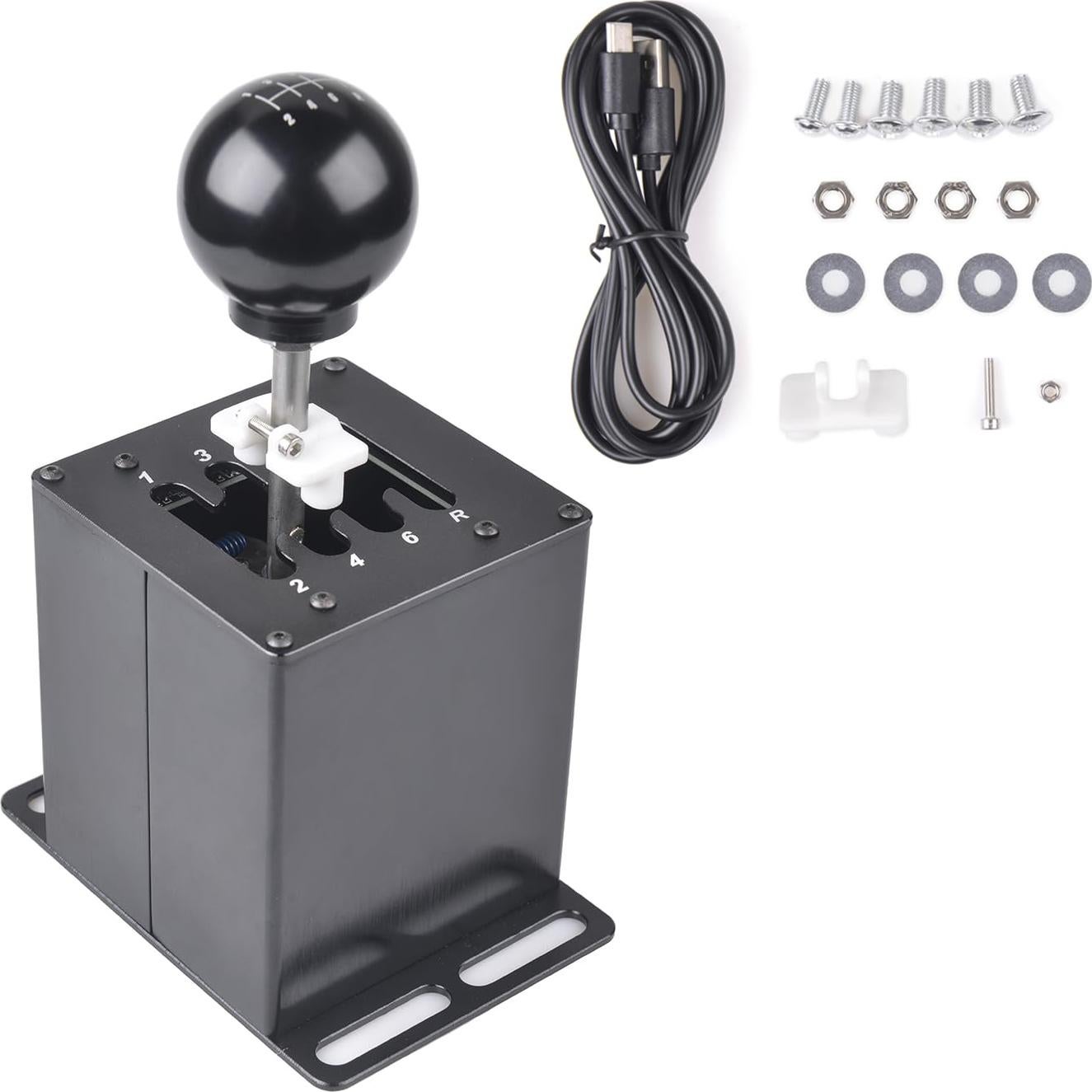 Freno de mano USB ZHSYMX y cambiador 7+R para simulador de carreras