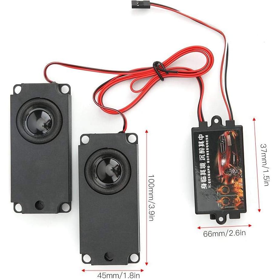 Simulador de Sonido de Motor RC Linxiaojix 1/10 Volumen Ajustable