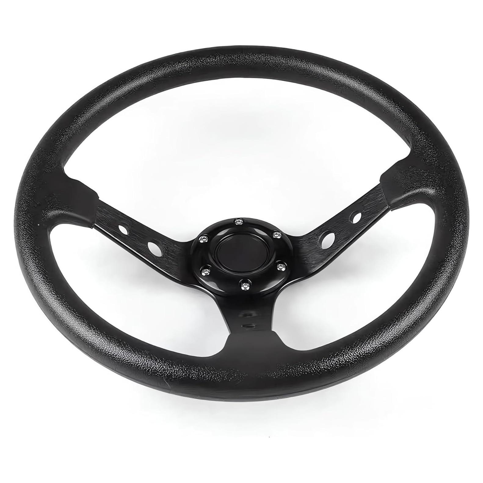 Volante de Carreras Universal Kowosyos 35cm Negro con Claxon