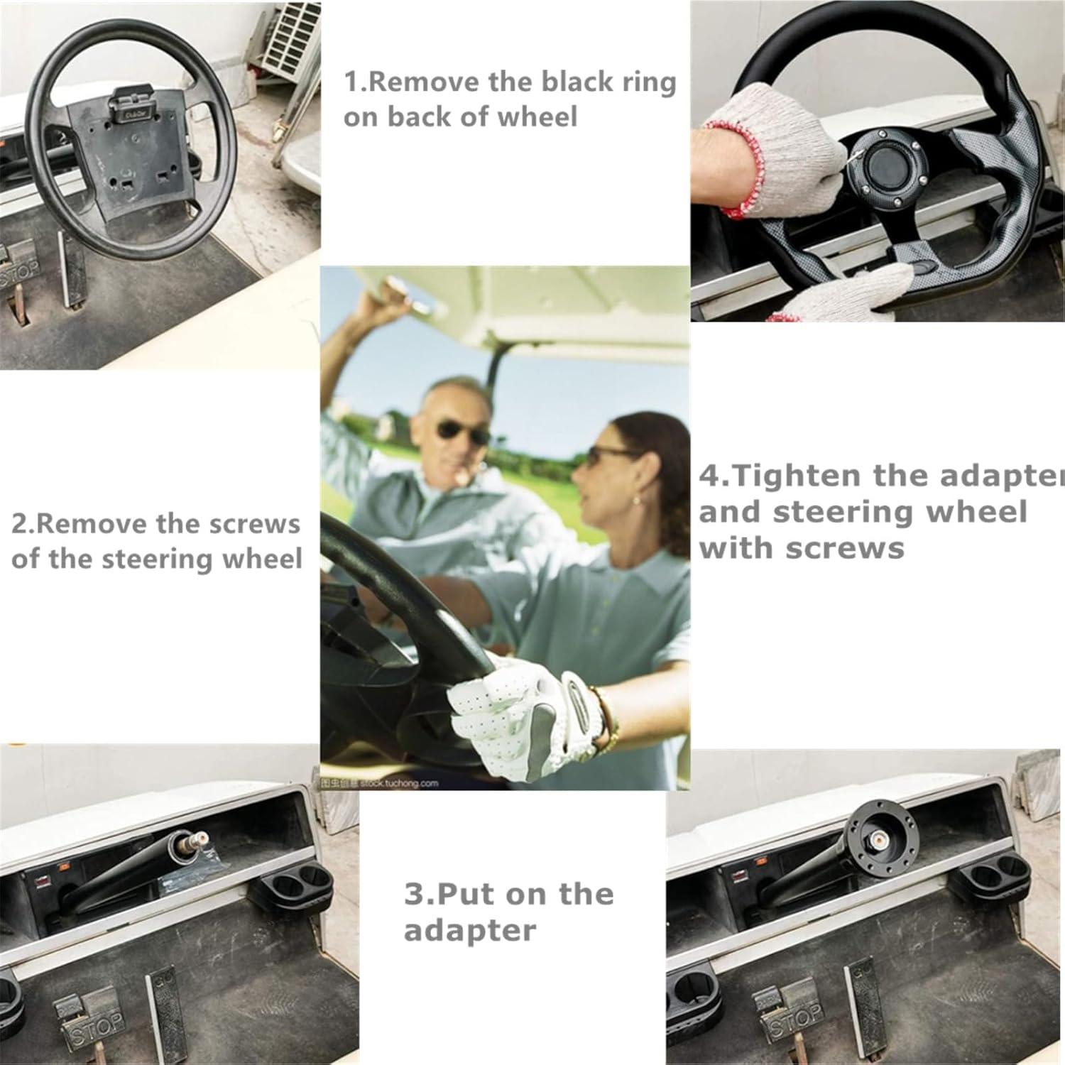 Volante de Carreras Universal Kowosyos 35cm Negro con Claxon