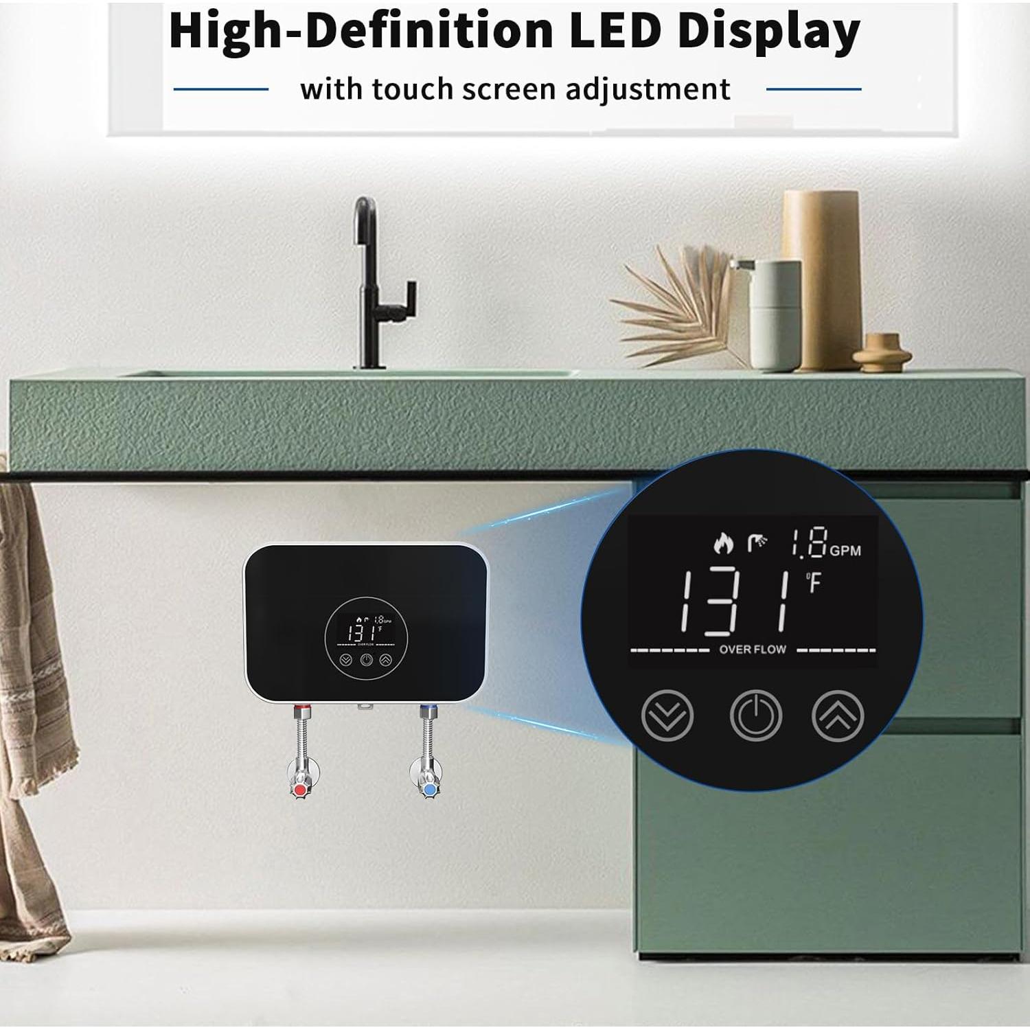 Calentador de Agua Instantáneo Kweetle 5500W 110V Bajo Fregadero