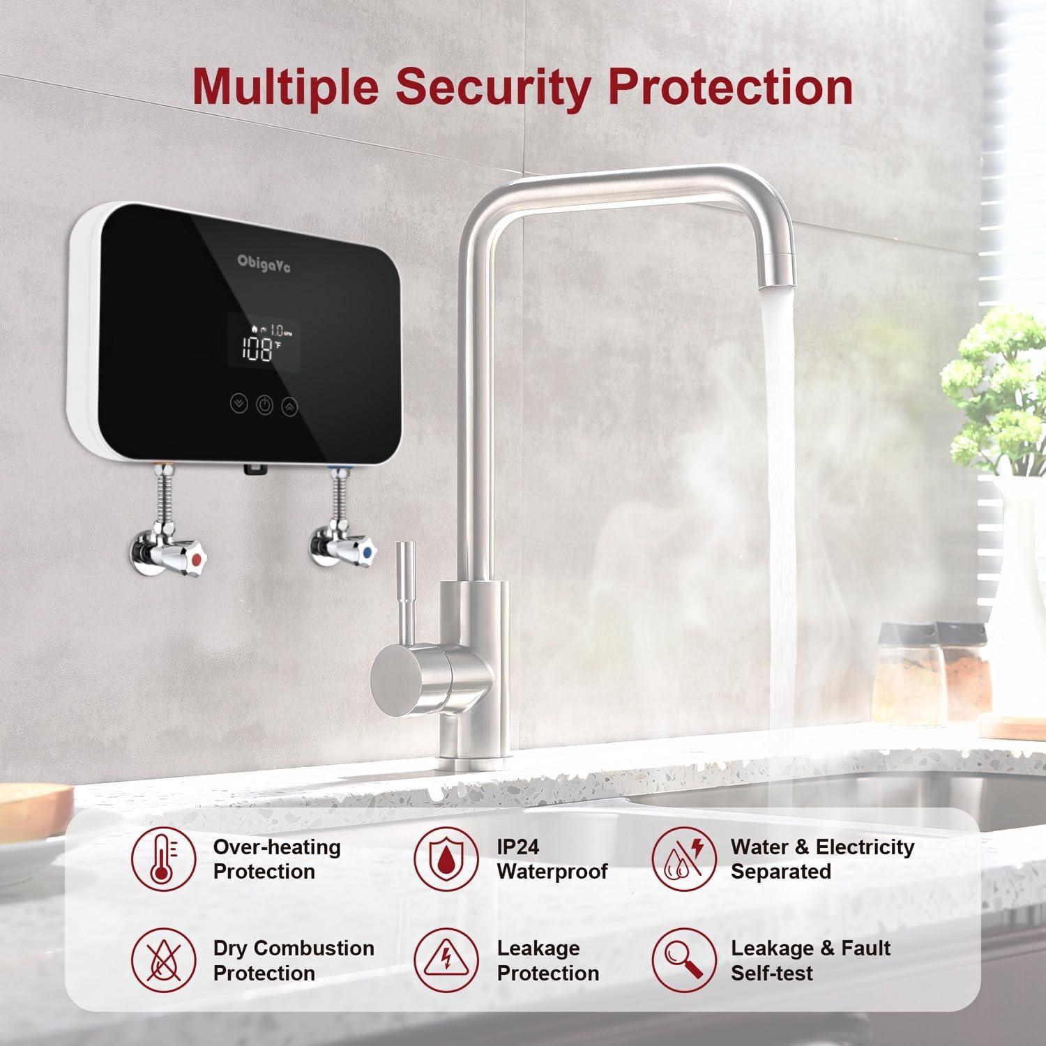 Calentador de Agua Instantáneo Eléctrico ObigaVc 8kW 240V